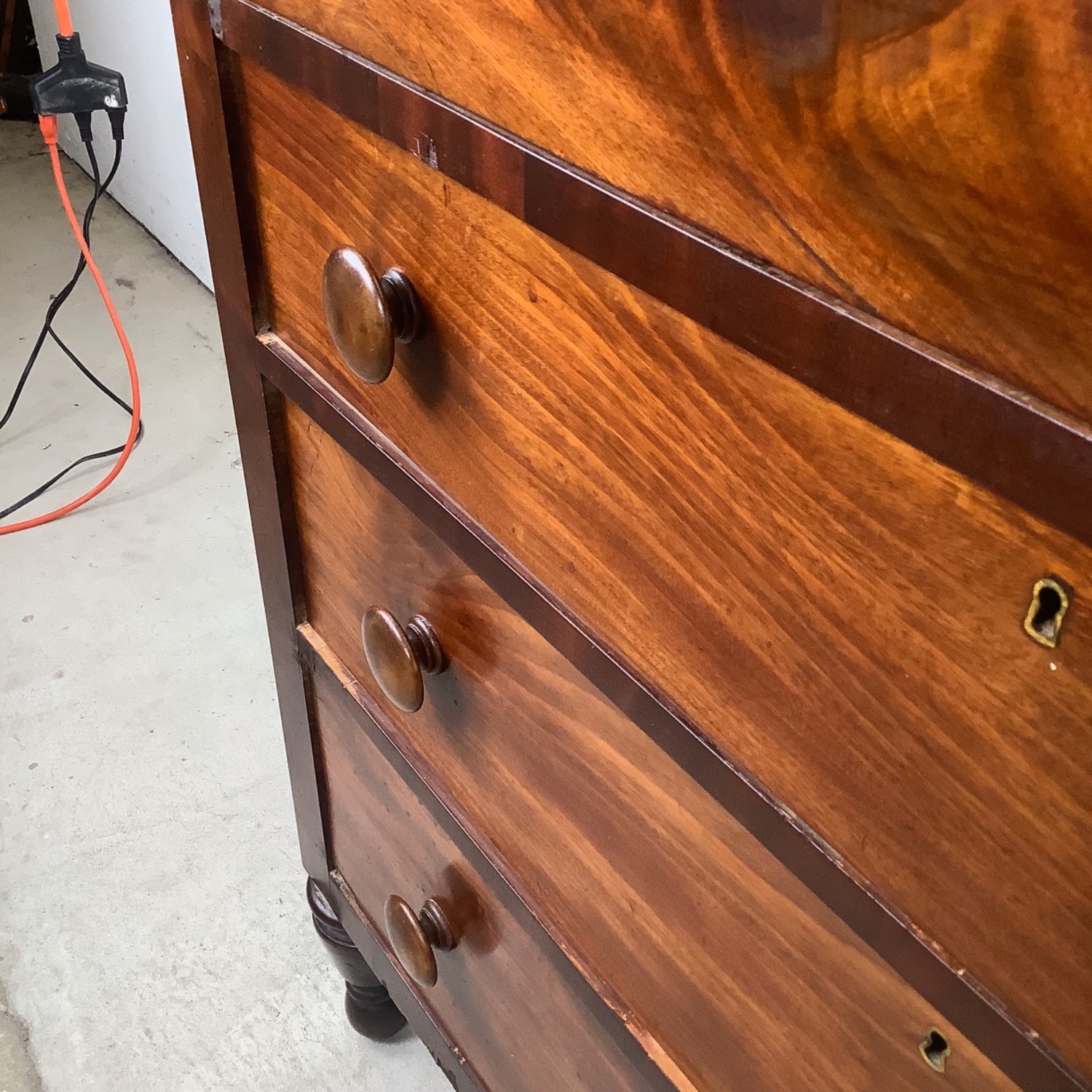 19th Century American Empire Four-Drawer Chest - image-18