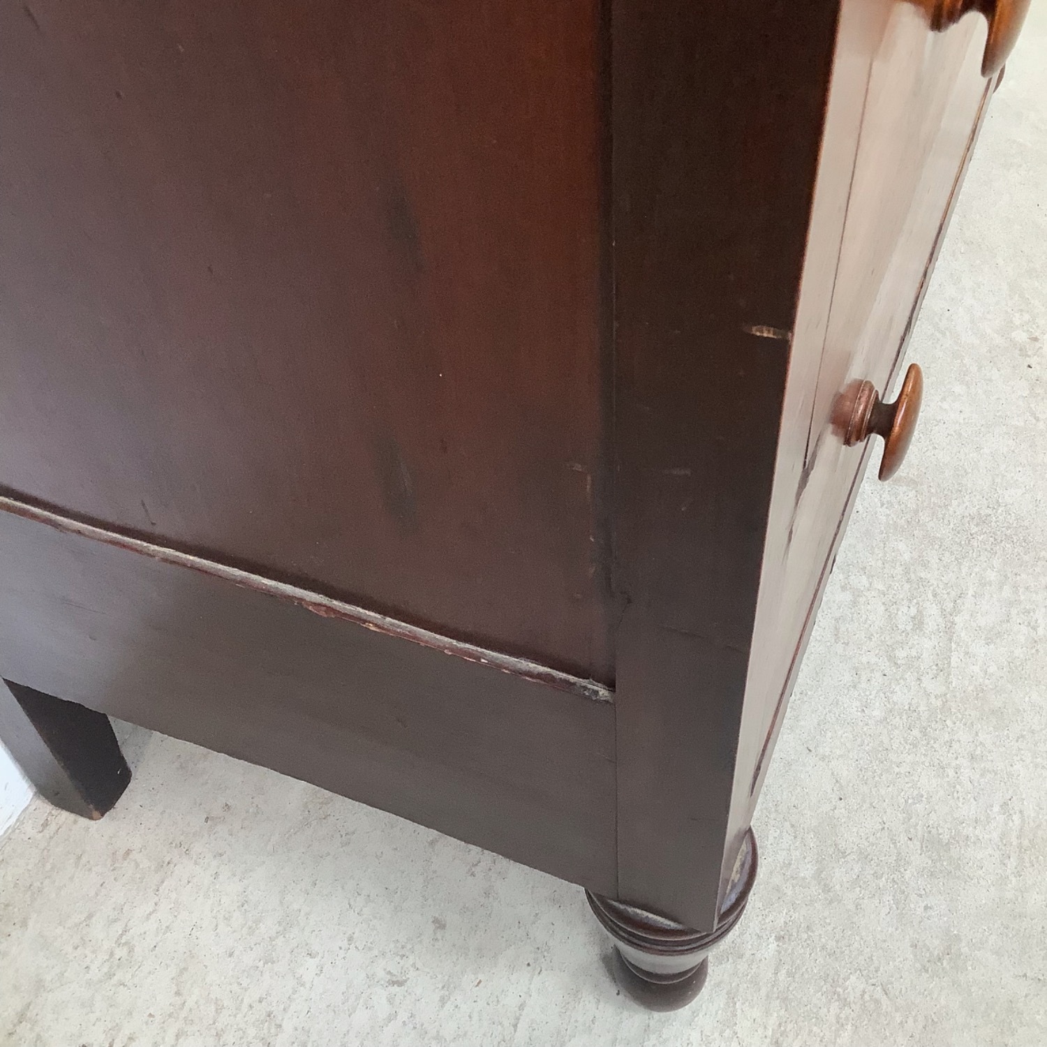 19th Century American Empire Four-Drawer Chest - image-9