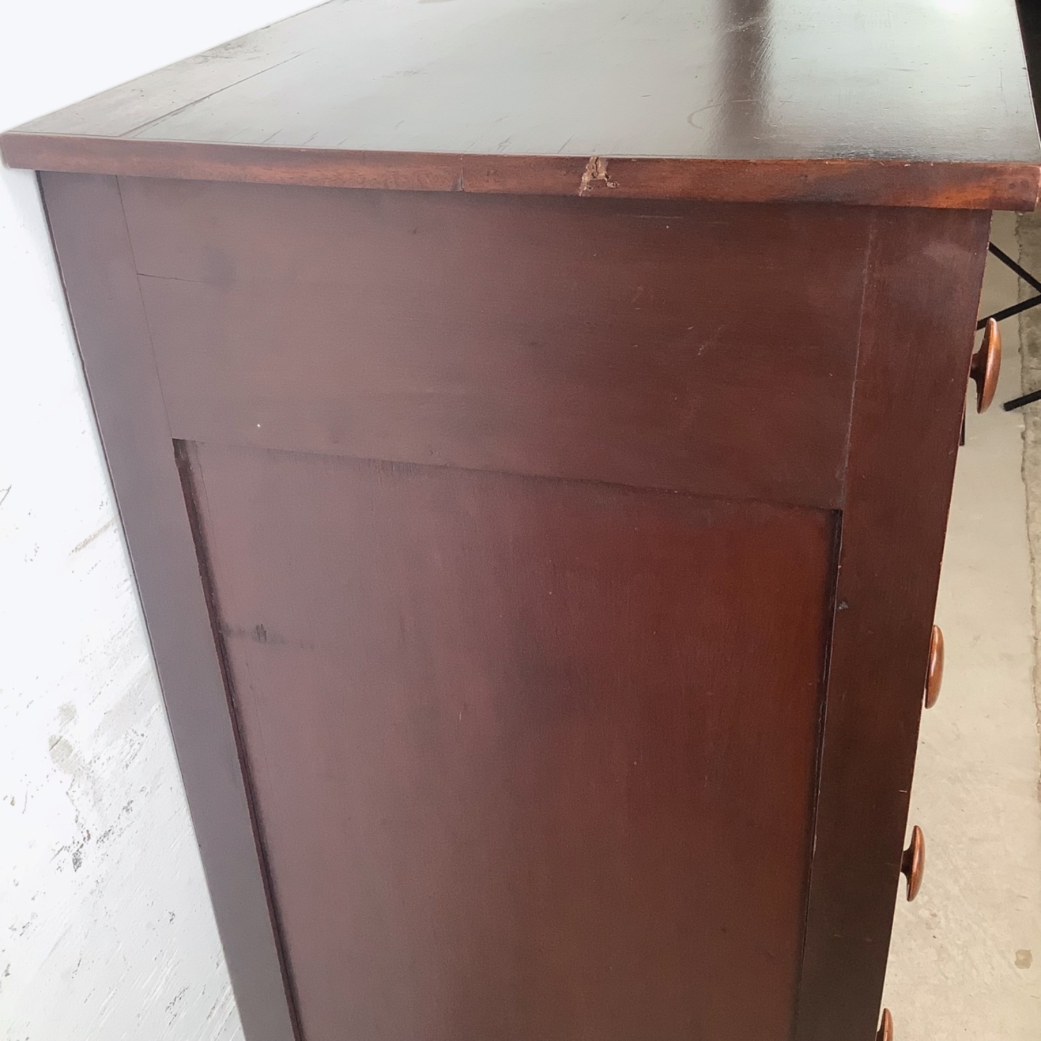 19th Century American Empire Four-Drawer Chest - image-7