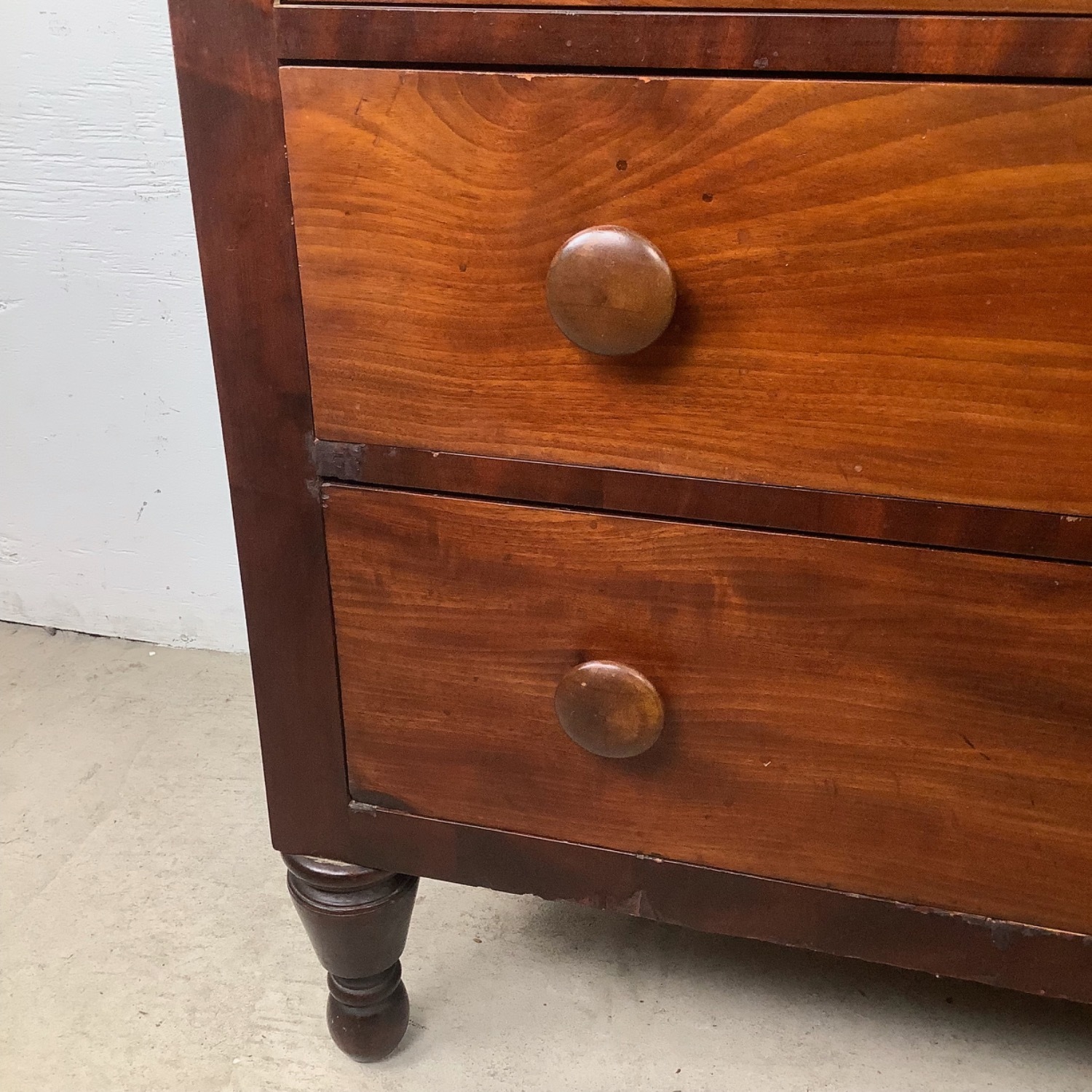 19th Century American Empire Four-Drawer Chest - image-11