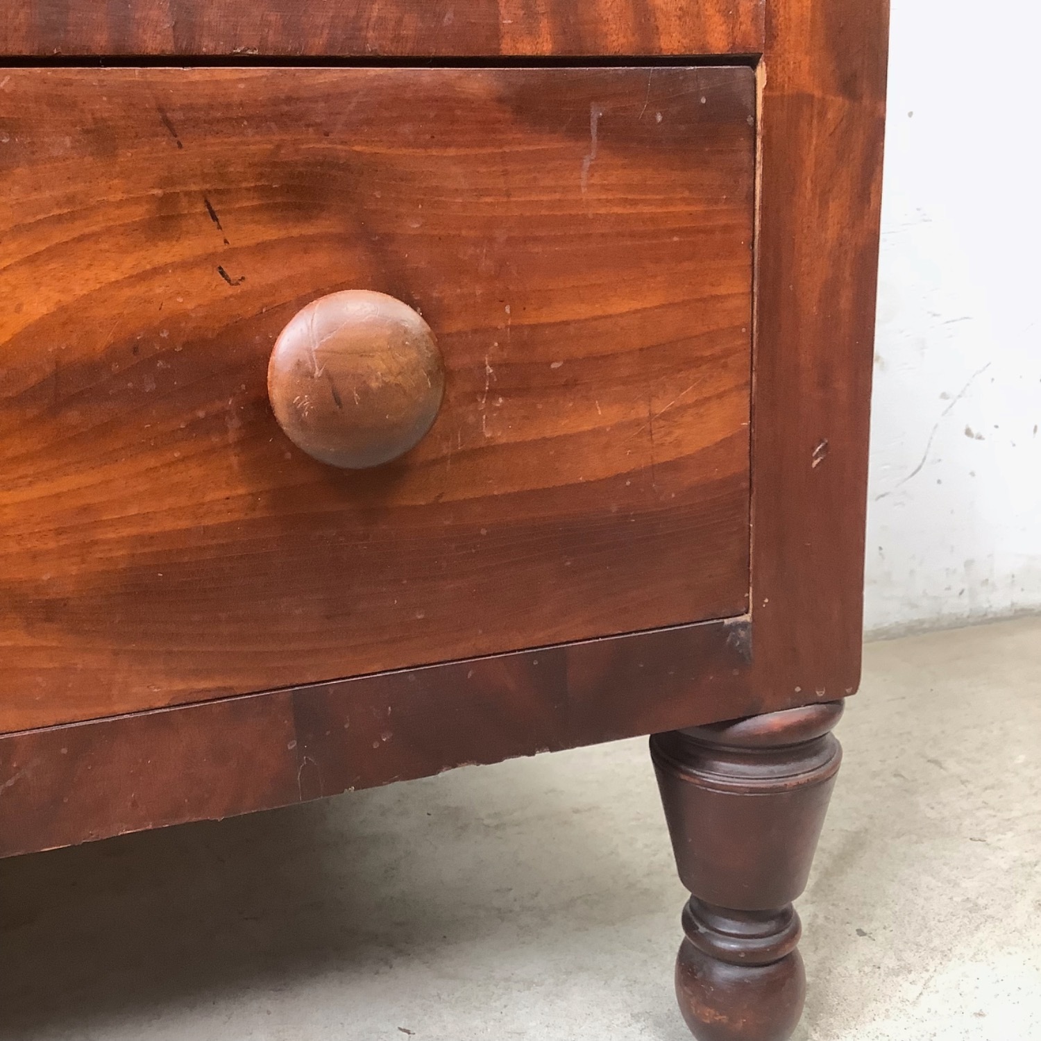 19th Century American Empire Four-Drawer Chest - image-12