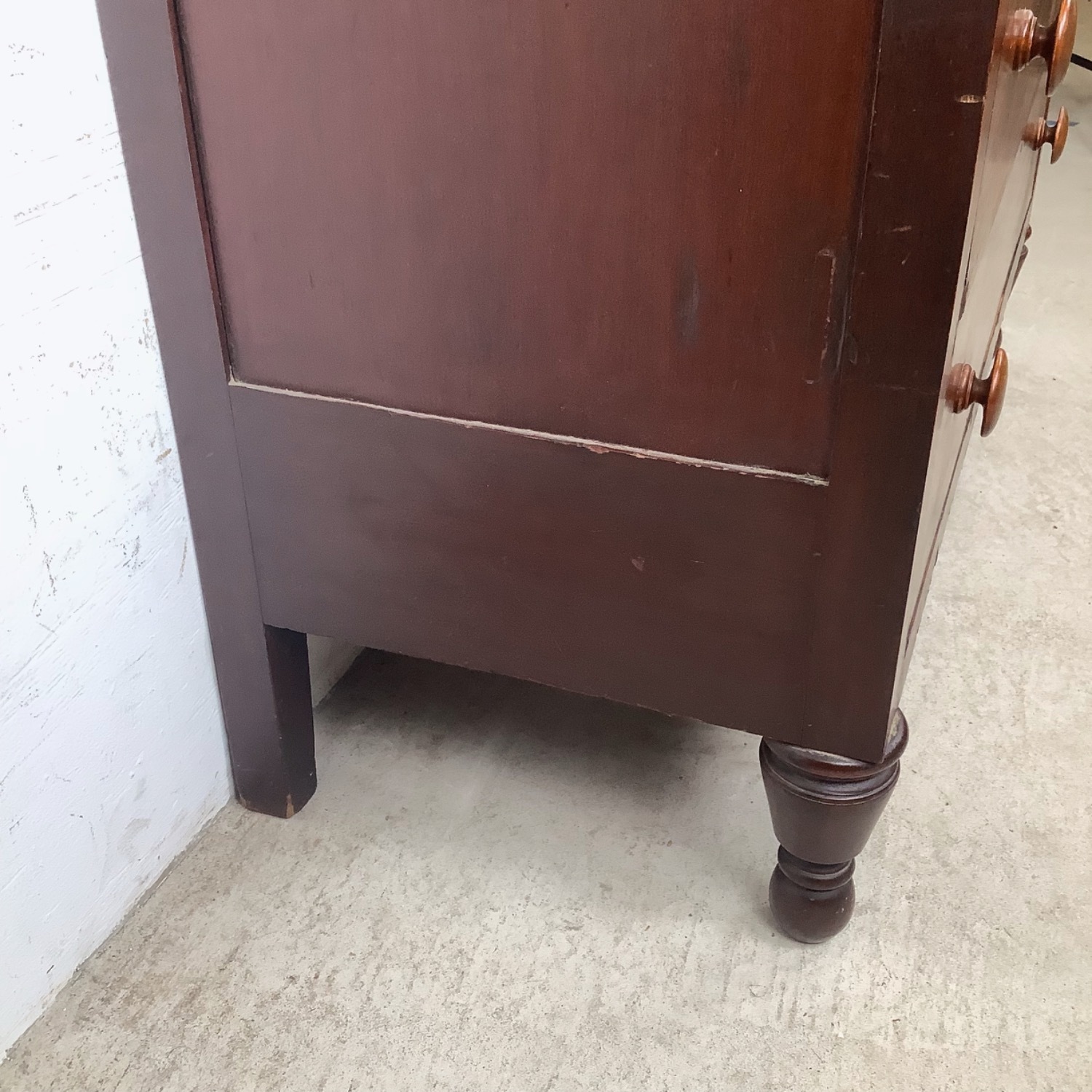 19th Century American Empire Four-Drawer Chest - image-8