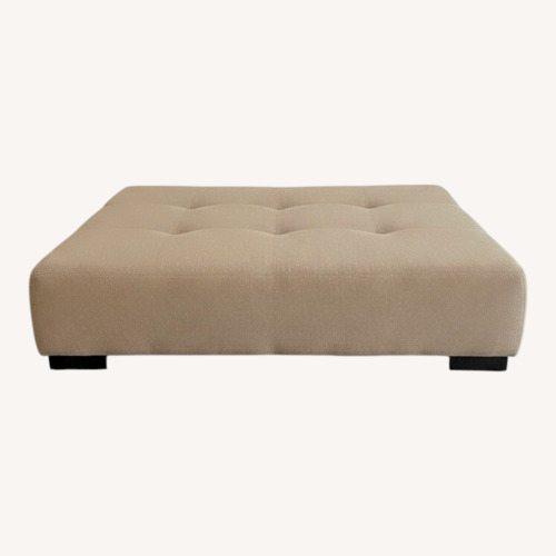 Used Natuzzi Italia Habita Light Brown Ottoman for sale on AptDeco