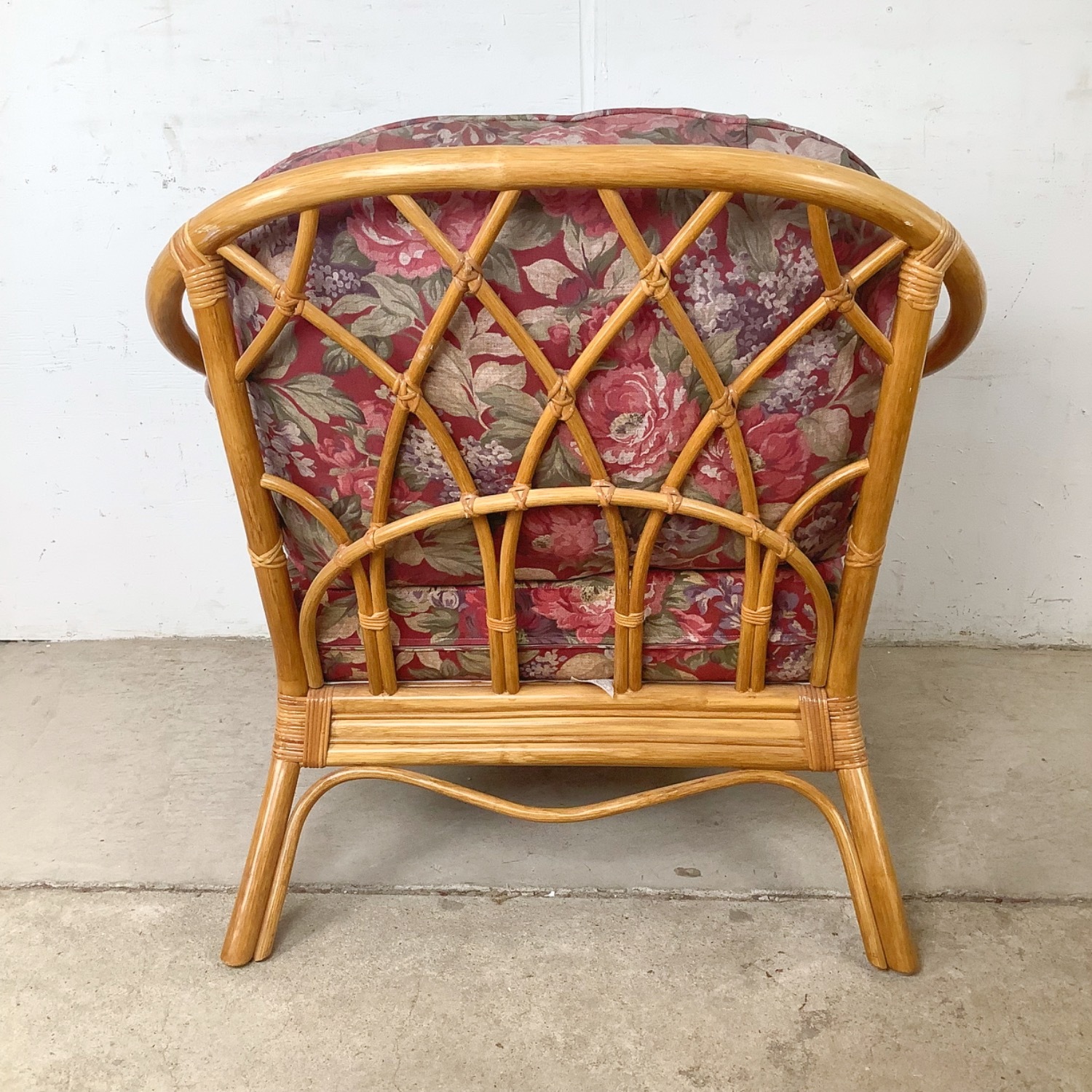 Ficks Reed Style Rattan Lounge Chair and Ottoman - image-10