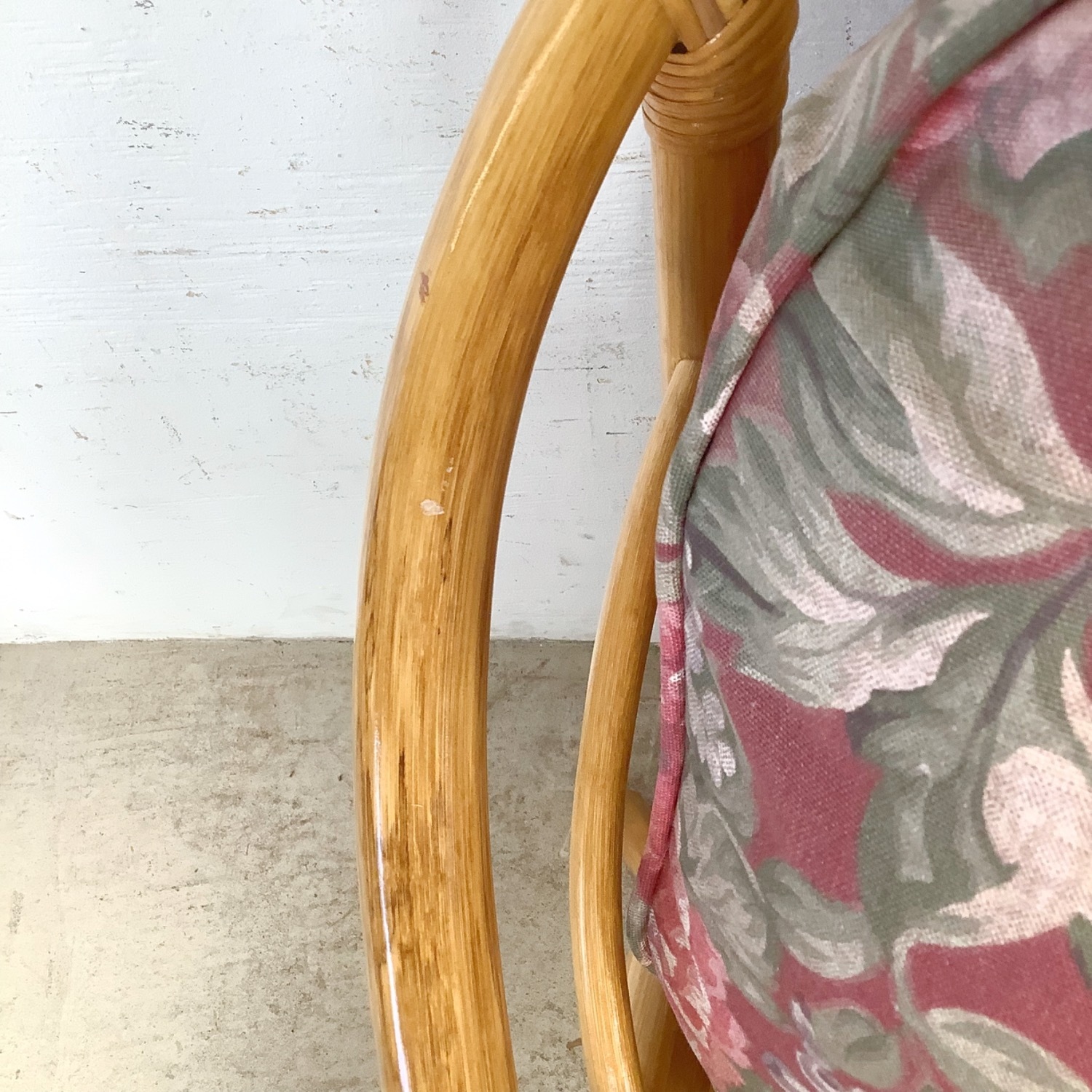 Ficks Reed Style Rattan Lounge Chair and Ottoman - image-21