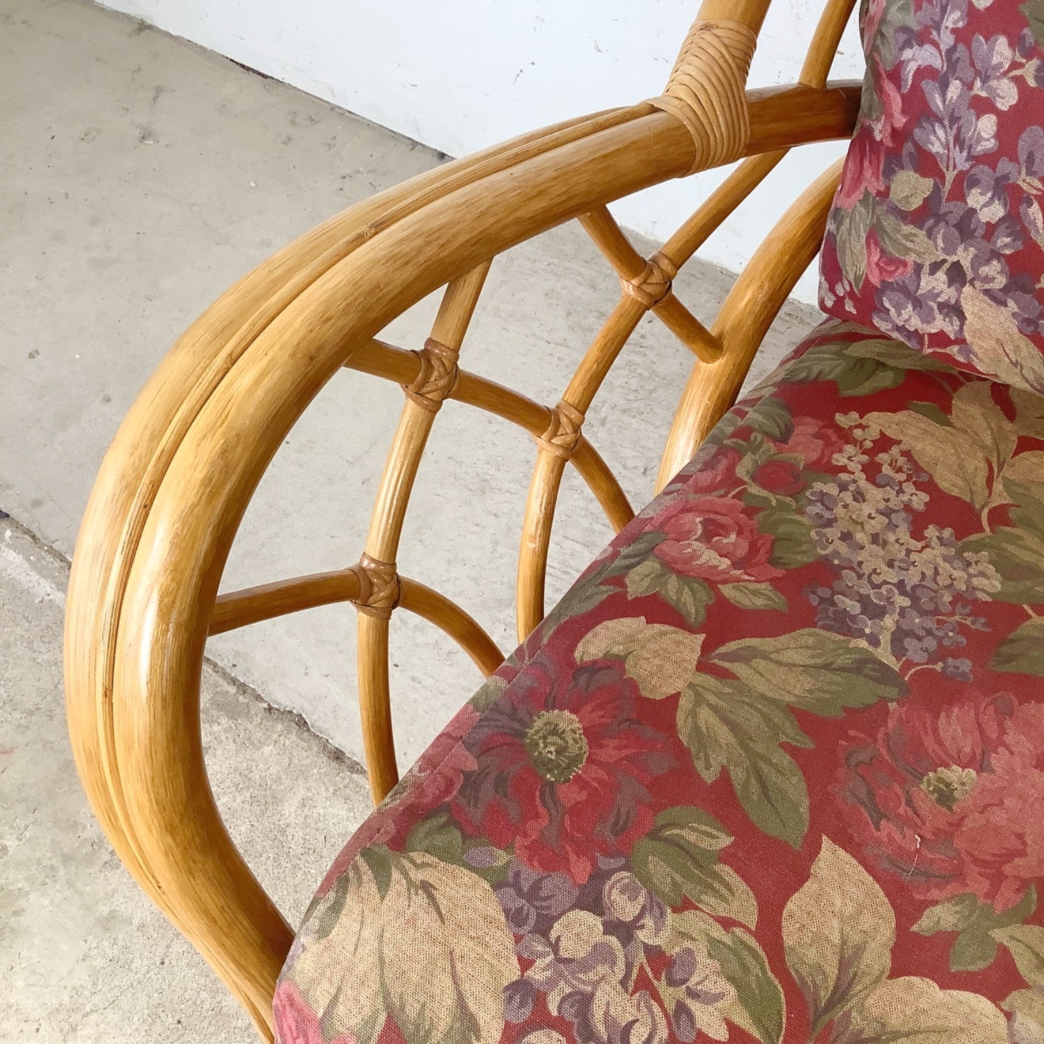 Ficks Reed Style Rattan Lounge Chair and Ottoman - image-20