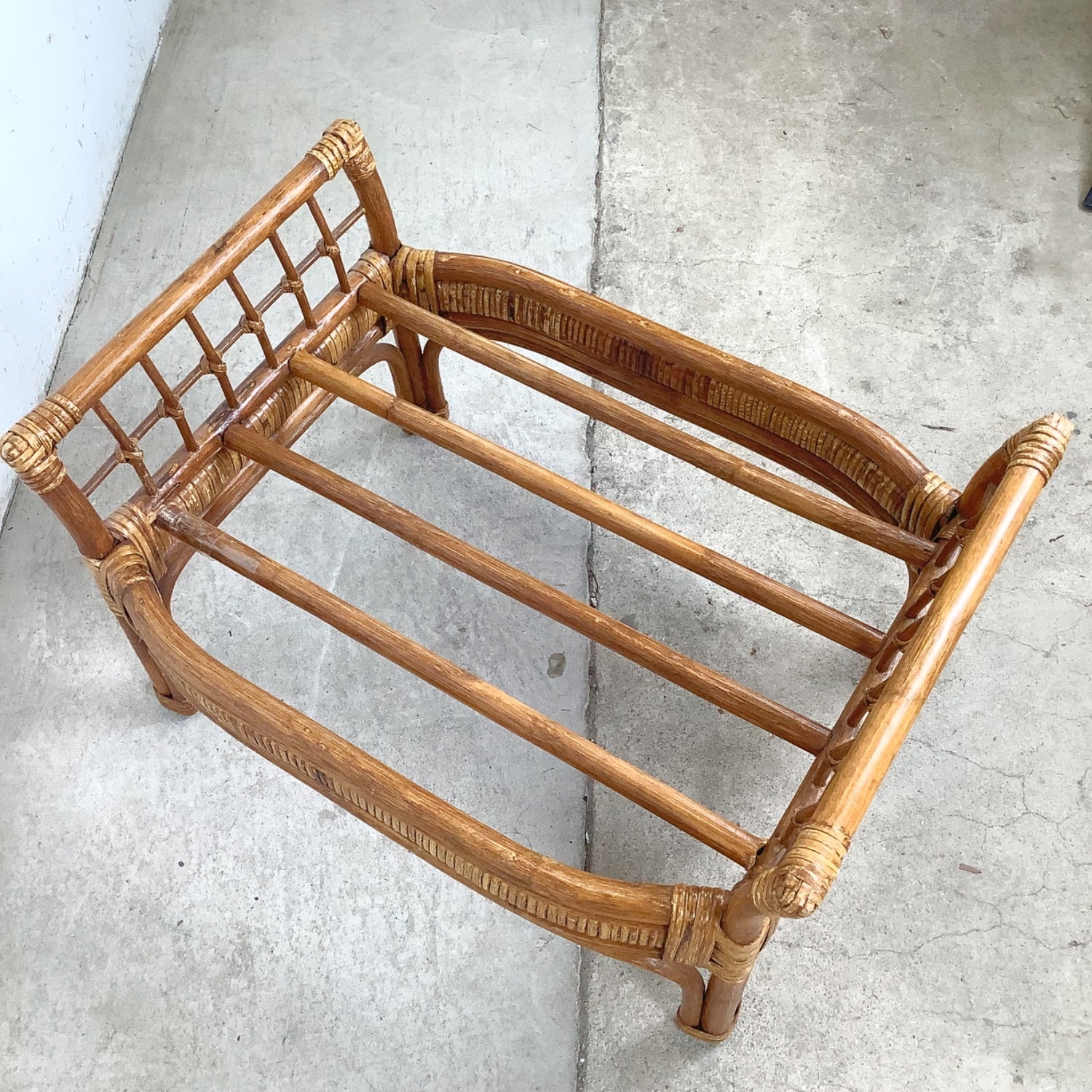 Ficks Reed Style Rattan Lounge Chair and Ottoman - image-15