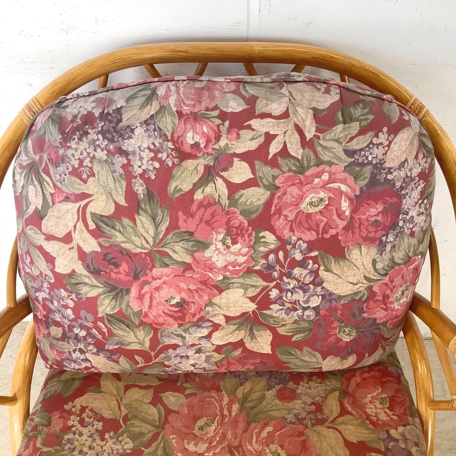 Ficks Reed Style Rattan Lounge Chair and Ottoman - image-5