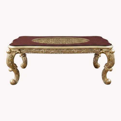 Used Gold Cabriole Dining Table for sale on AptDeco