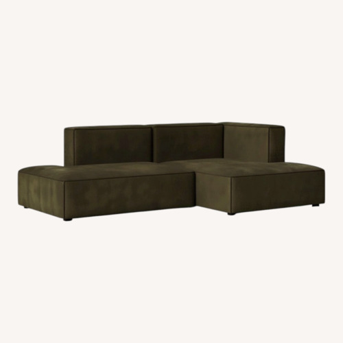 Used AllModern Shonnard Green 2 Piece Sectional for sale on AptDeco