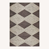 nuLOOM Light Gray Wool Area Rug 8' x 10'