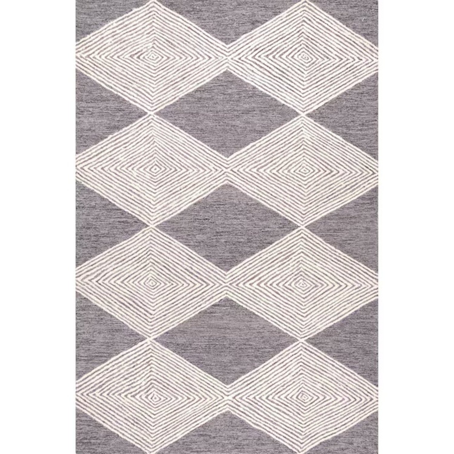 nuLOOM Light Gray Wool Area Rug 8' x 10' - image-4