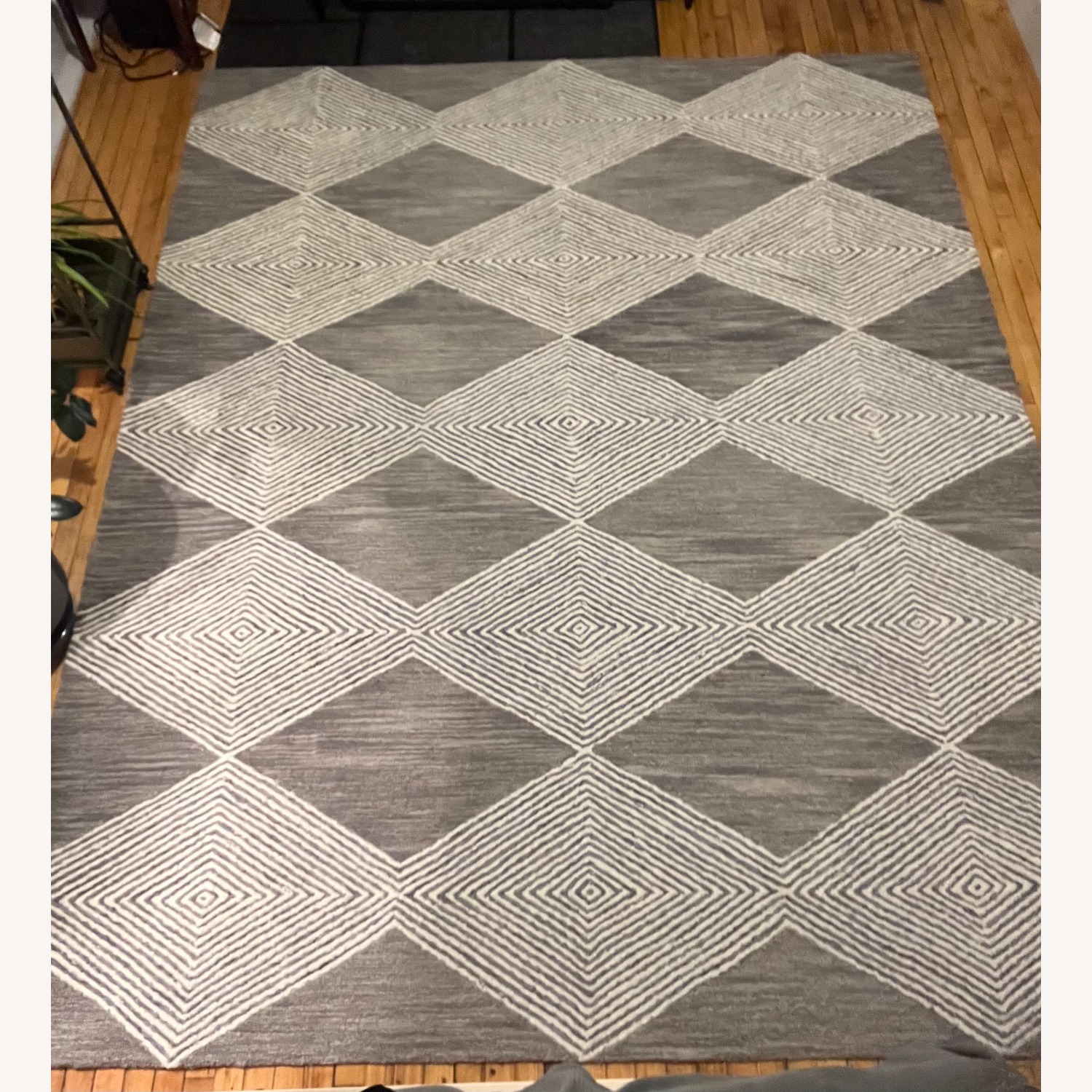 nuLOOM Light Gray Wool Area Rug 8' x 10' - image-1