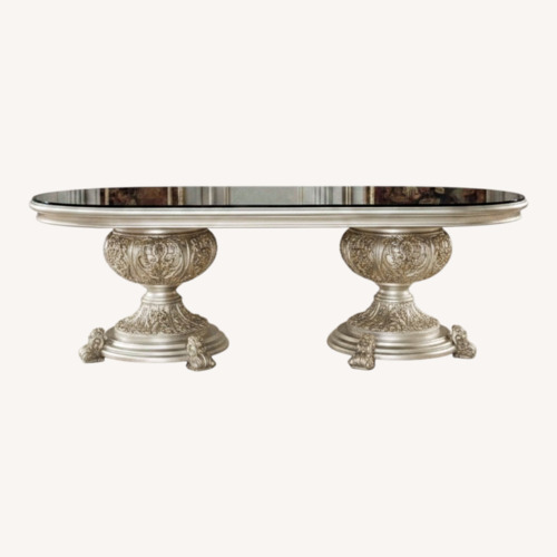 Used Luxury Sandoval Champagne Dining Table for sale on AptDeco