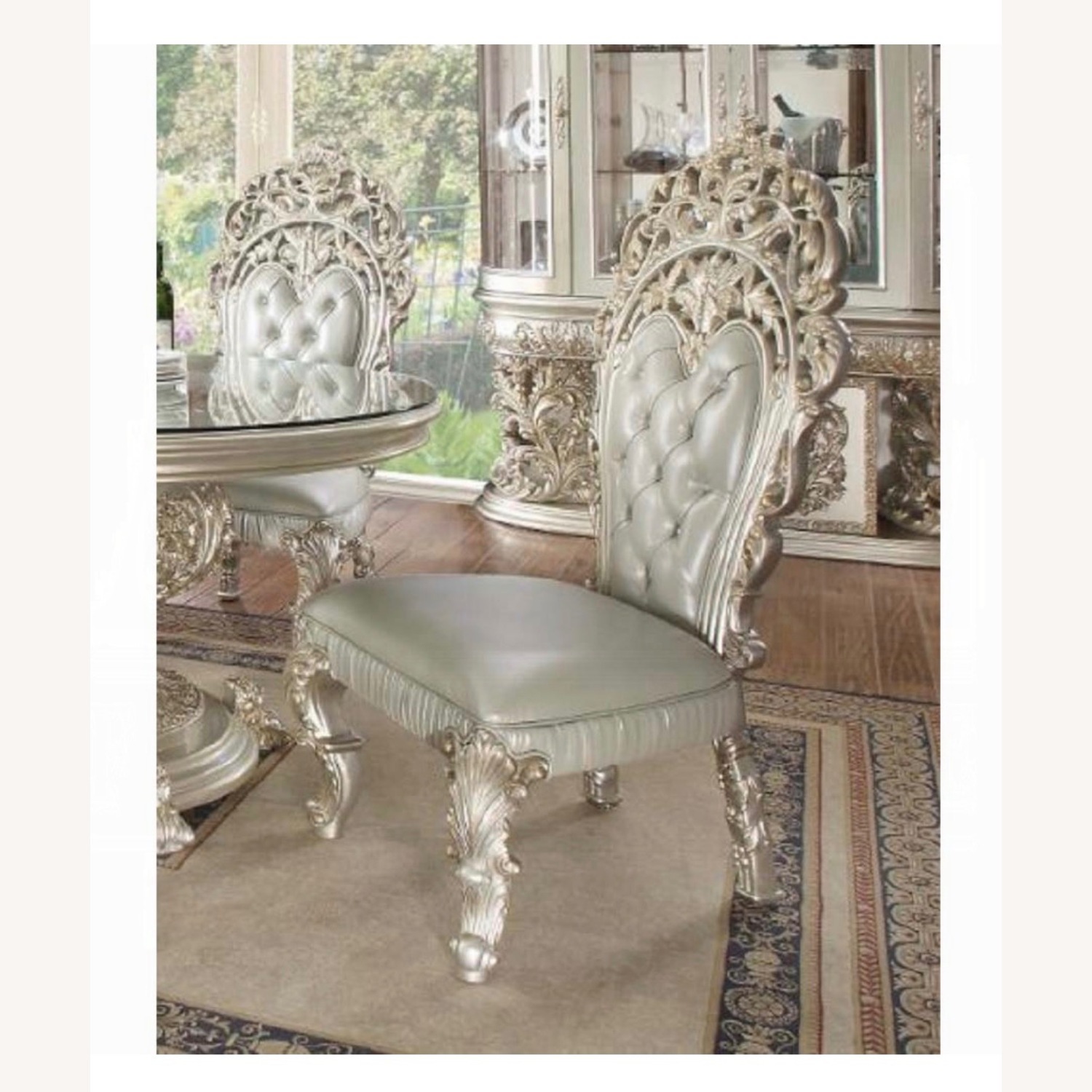 Sandoval Champagne Side Chairs - image-9