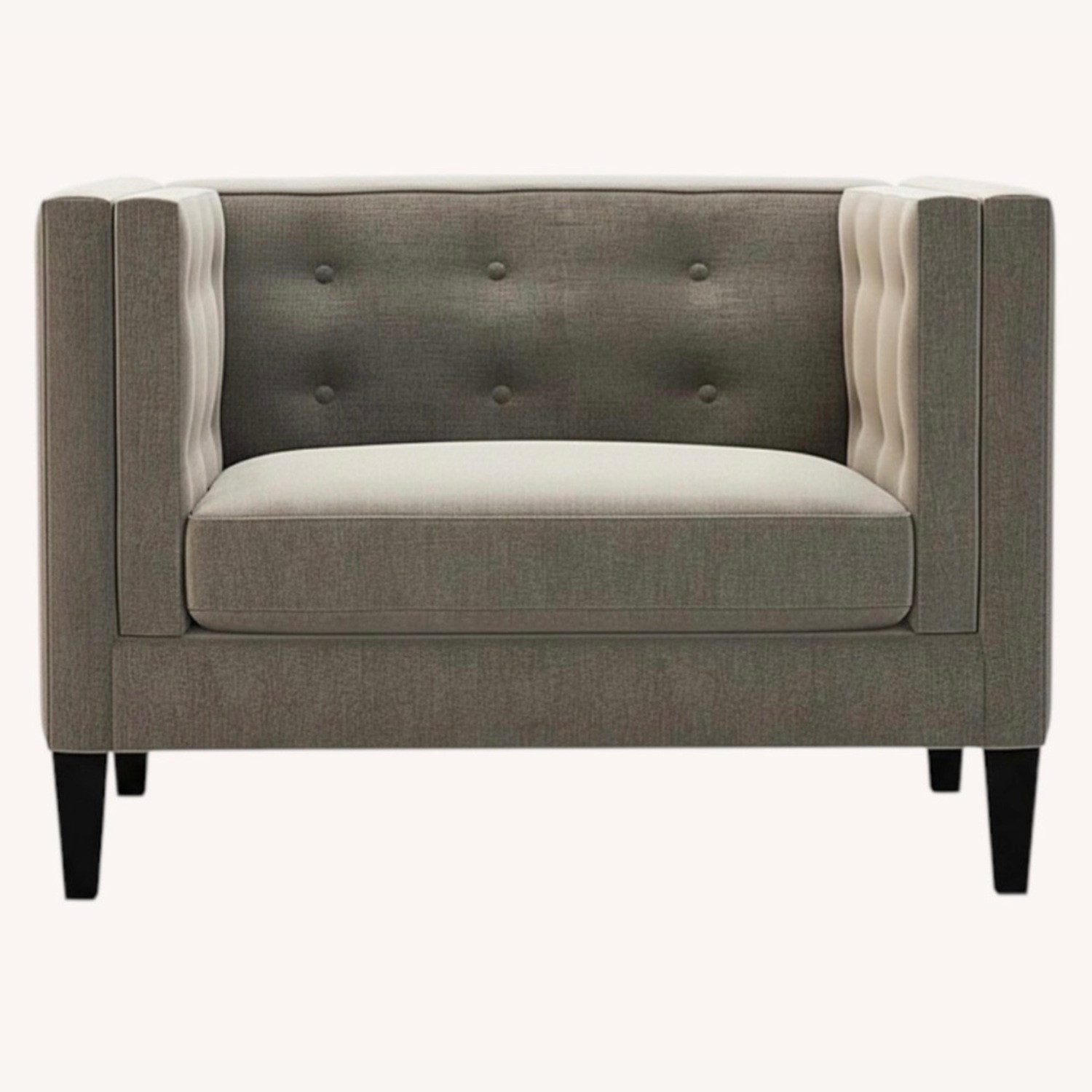 Macy's Dark Gray Armchairs - image-1