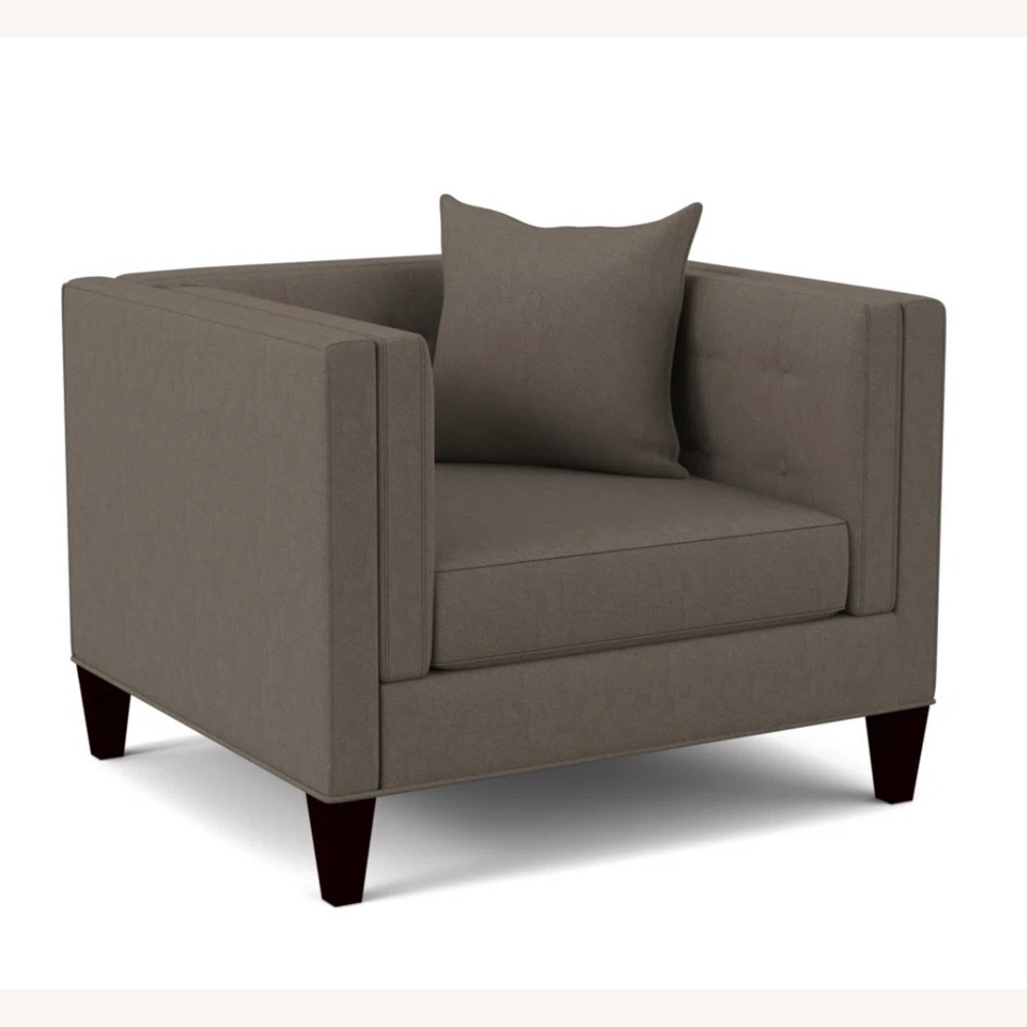 Macy's Dark Gray Armchairs - image-2