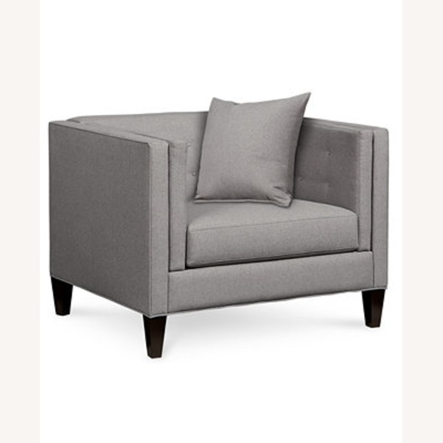 Macy's Dark Gray Armchairs - image-4