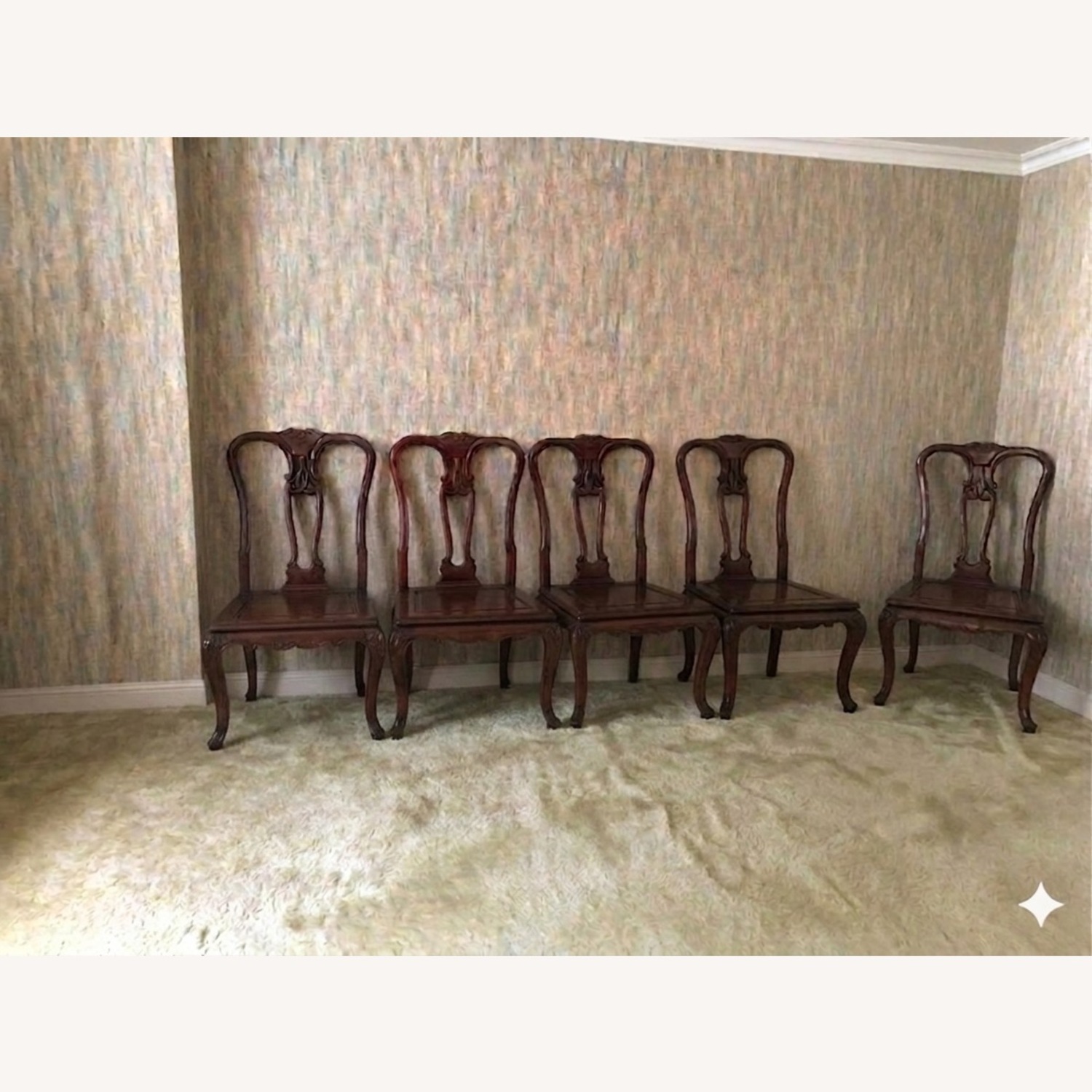 Solid Wood Hand Crafted Dining Table and 8 Chairs - image-3