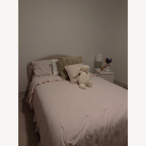 Used IKEA Green Fabric Full Bed for sale on AptDeco