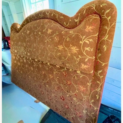 Used Taylor Made Custom Upholstered King Headboard for sale on AptDeco