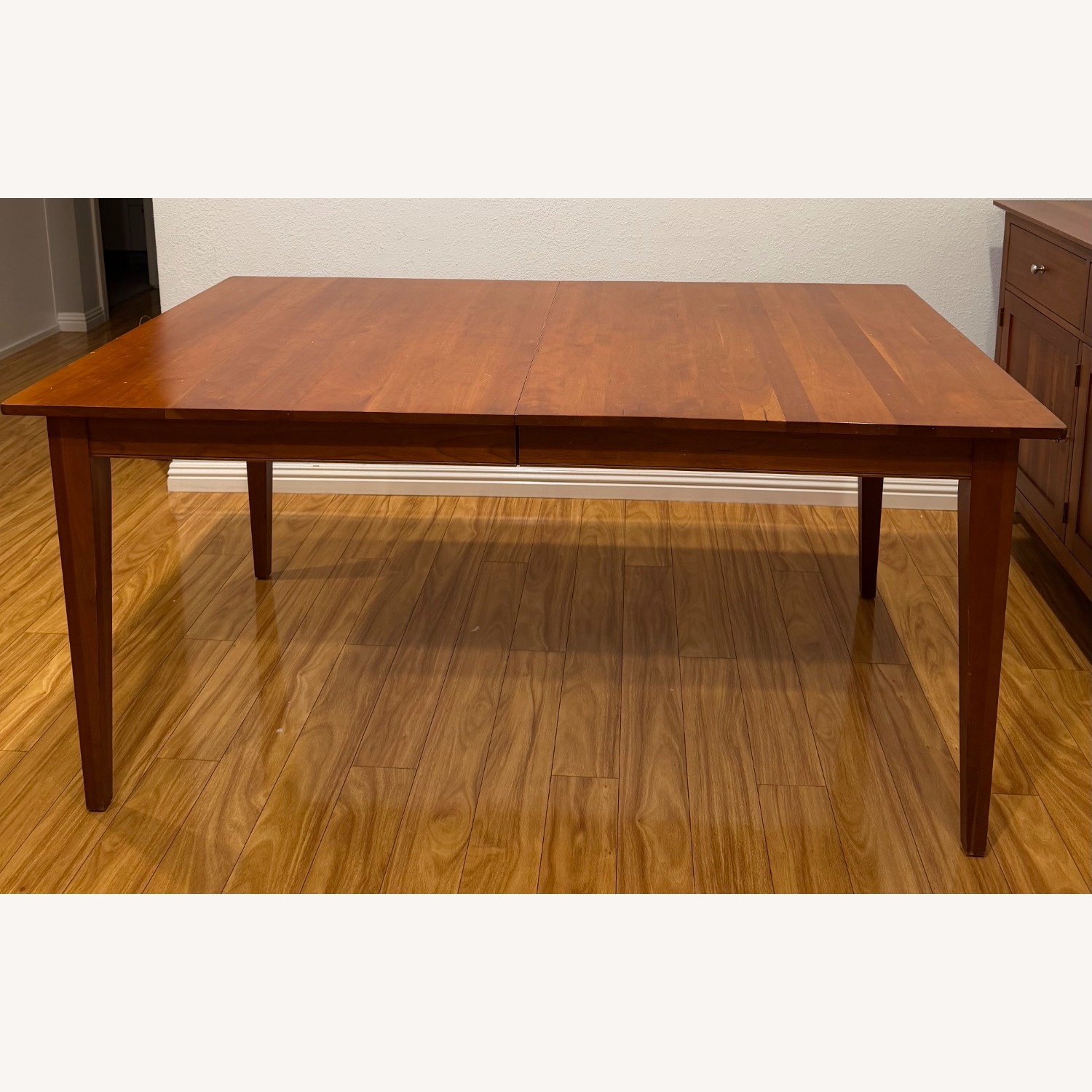 Ethan Allen Rowan Wood Dining Table Solid Cherry - image-5