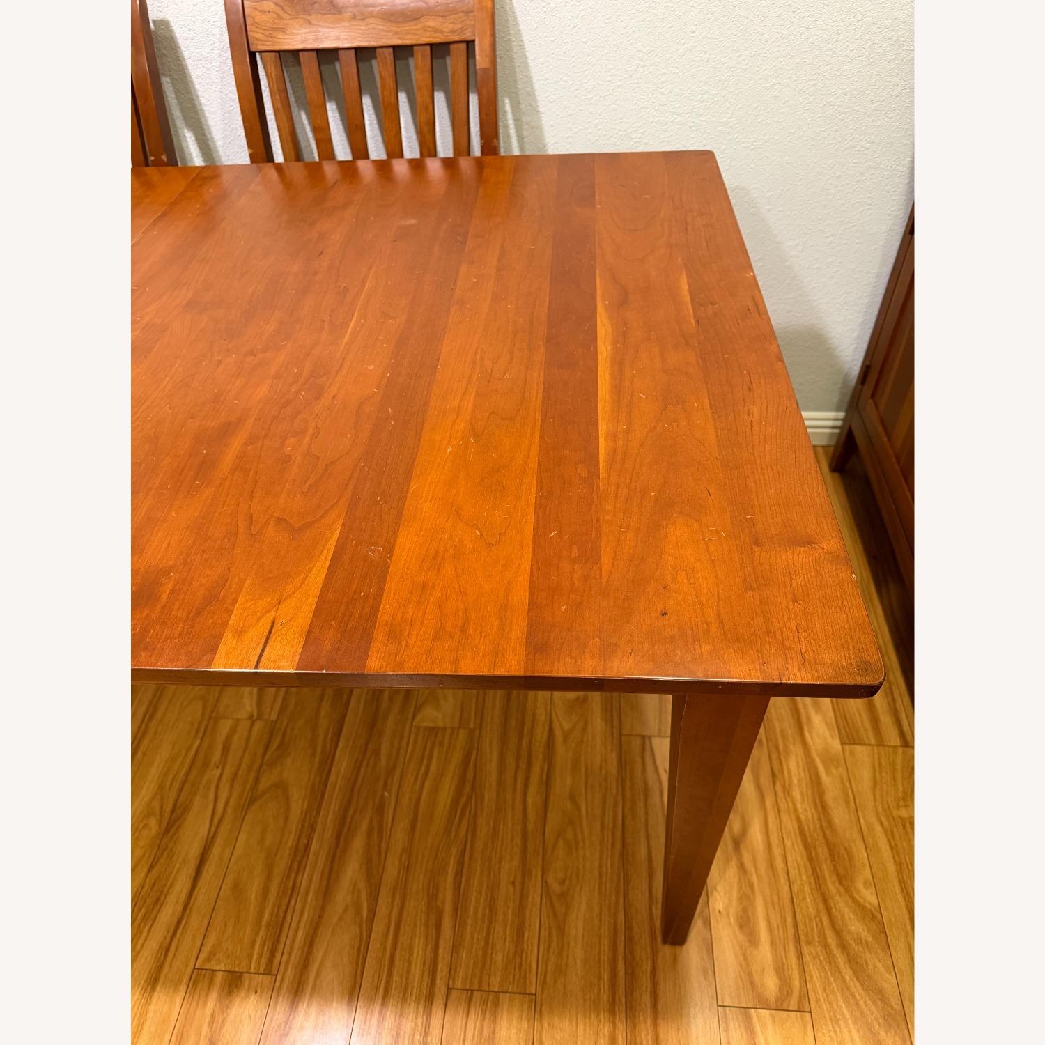 Ethan Allen Rowan Wood Dining Table Solid Cherry - image-4