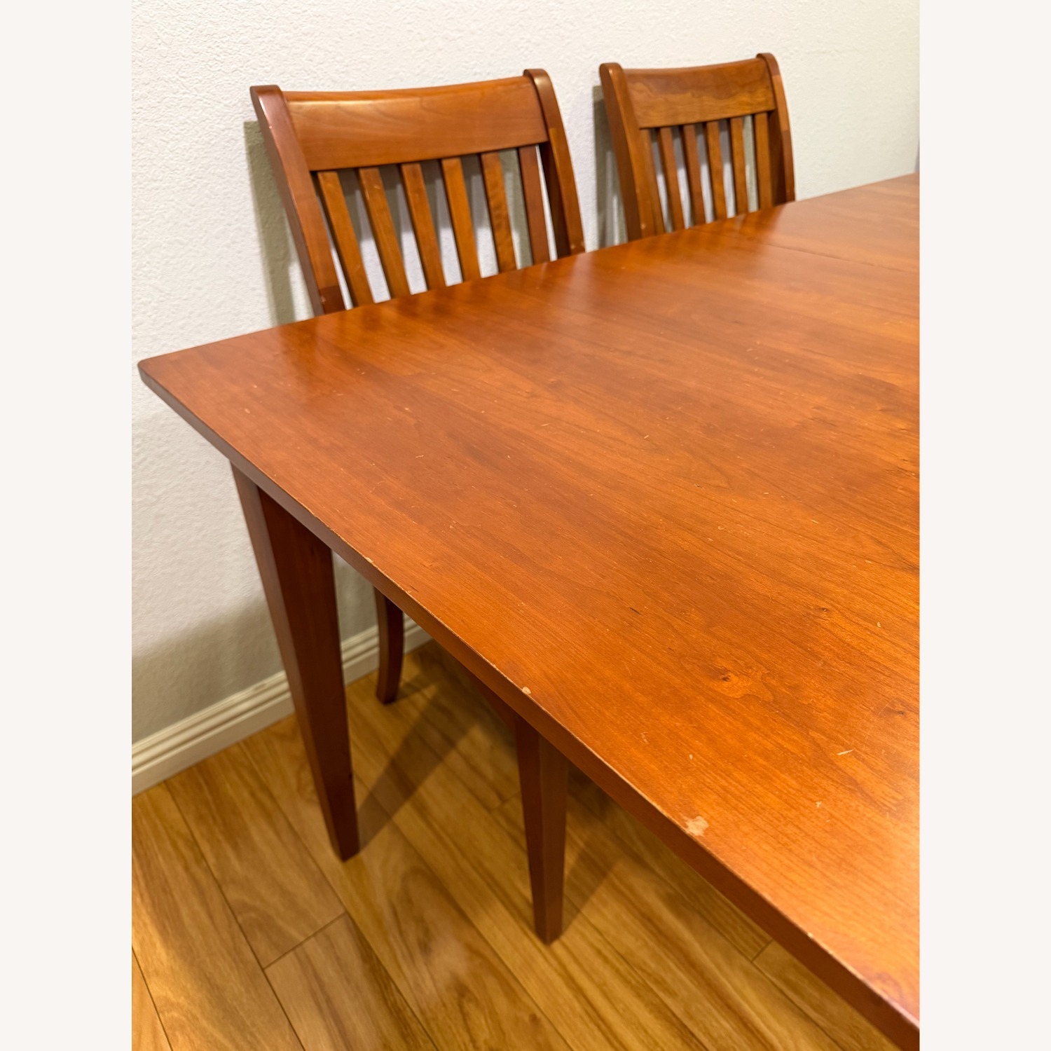Ethan Allen Rowan Wood Dining Table Solid Cherry - image-3