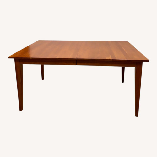 Used Ethan Allen Rowan Wood Dining Table Solid Cherry for sale on AptDeco