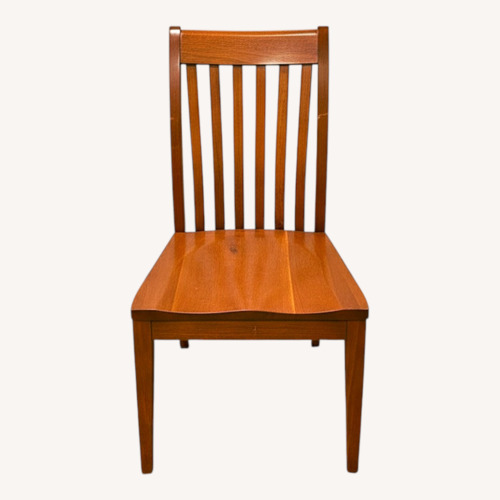 Used Ethan Allen Teagan Wood Dining Chairs Set of 6 for sale on AptDeco