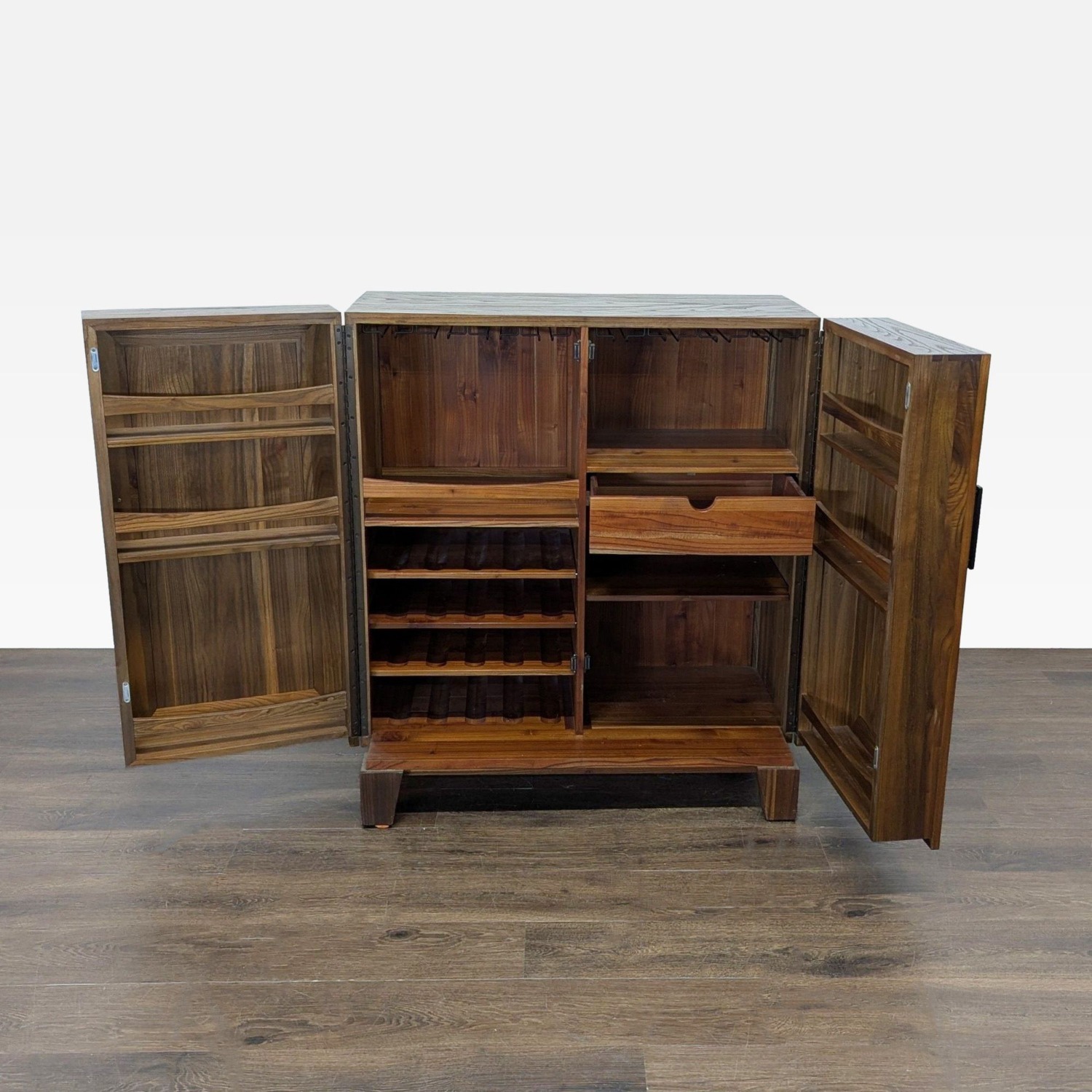 Crate & Barrel Marin Shiitake Bar Cabinet - image-2