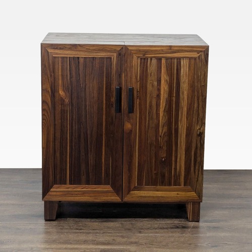 Used Crate & Barrel Marin Shiitake Bar Cabinet for sale on AptDeco