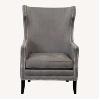 Bernhardt Kingston Gray High Back Lounge Chair