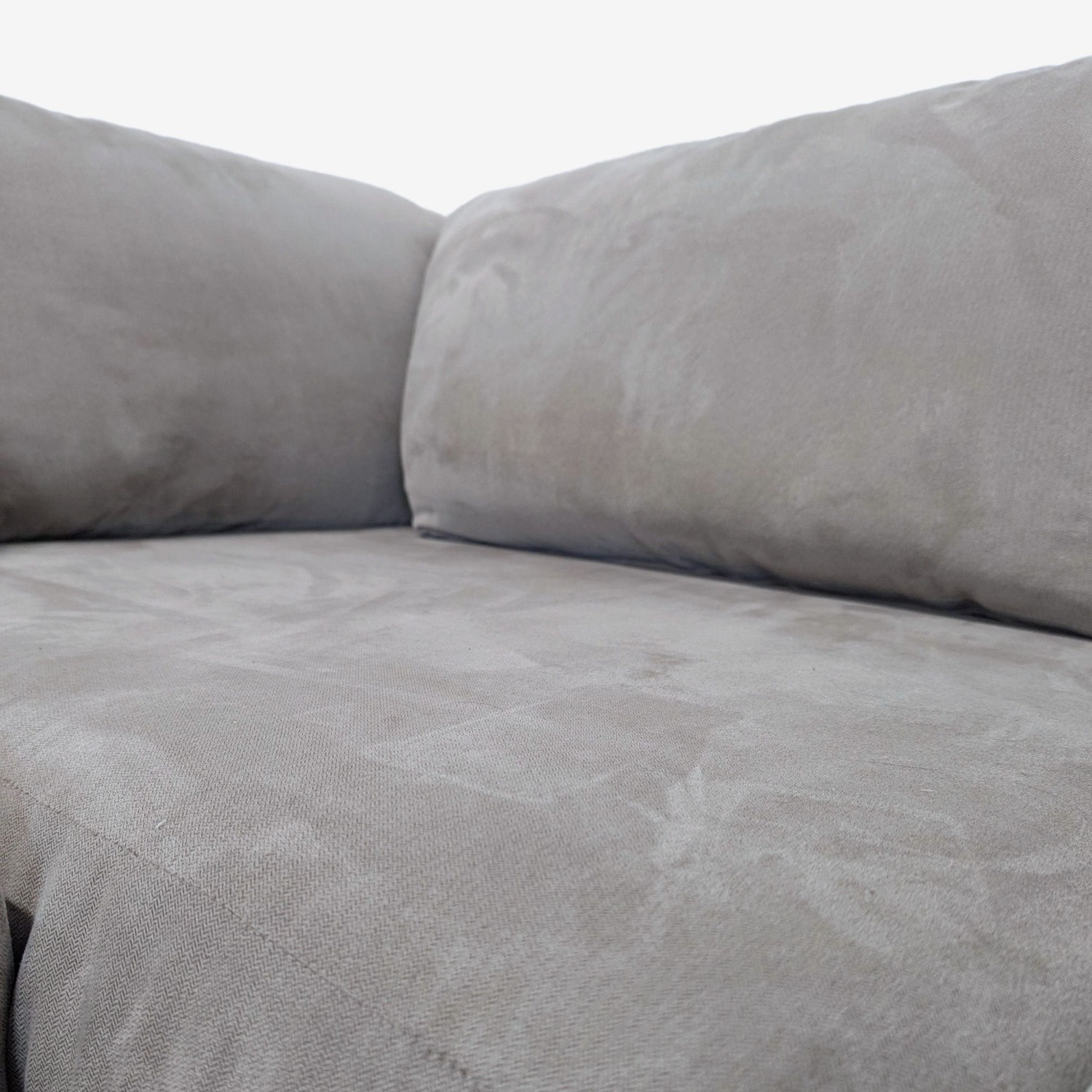 Modern Tan Fabric Sectional Sofa with Clean Lines	 - image-9