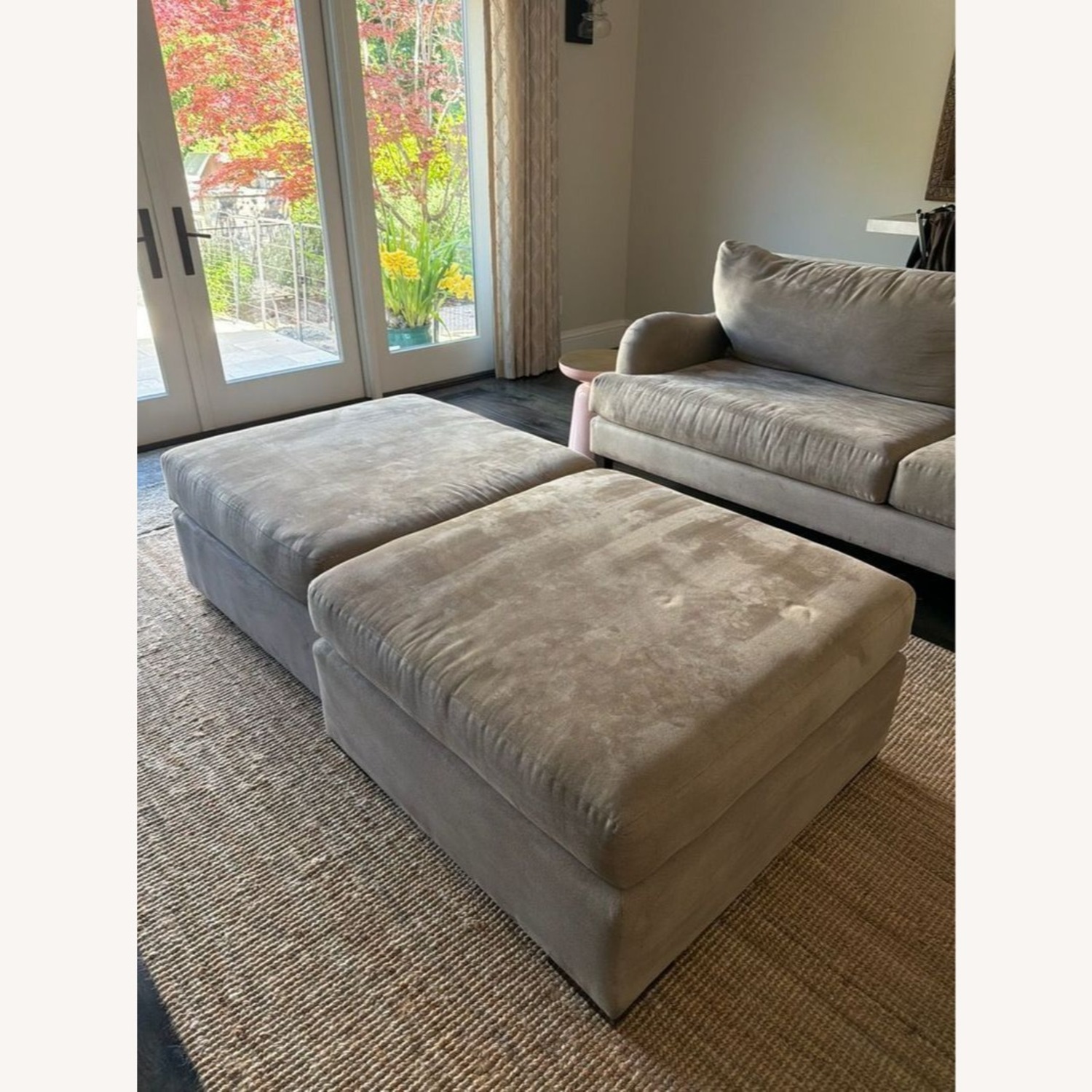 Upholstered Square Ottoman - image-1