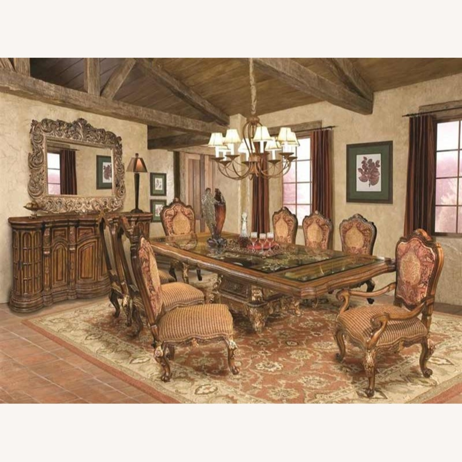 Ornate Extendable Dining Table - image-3