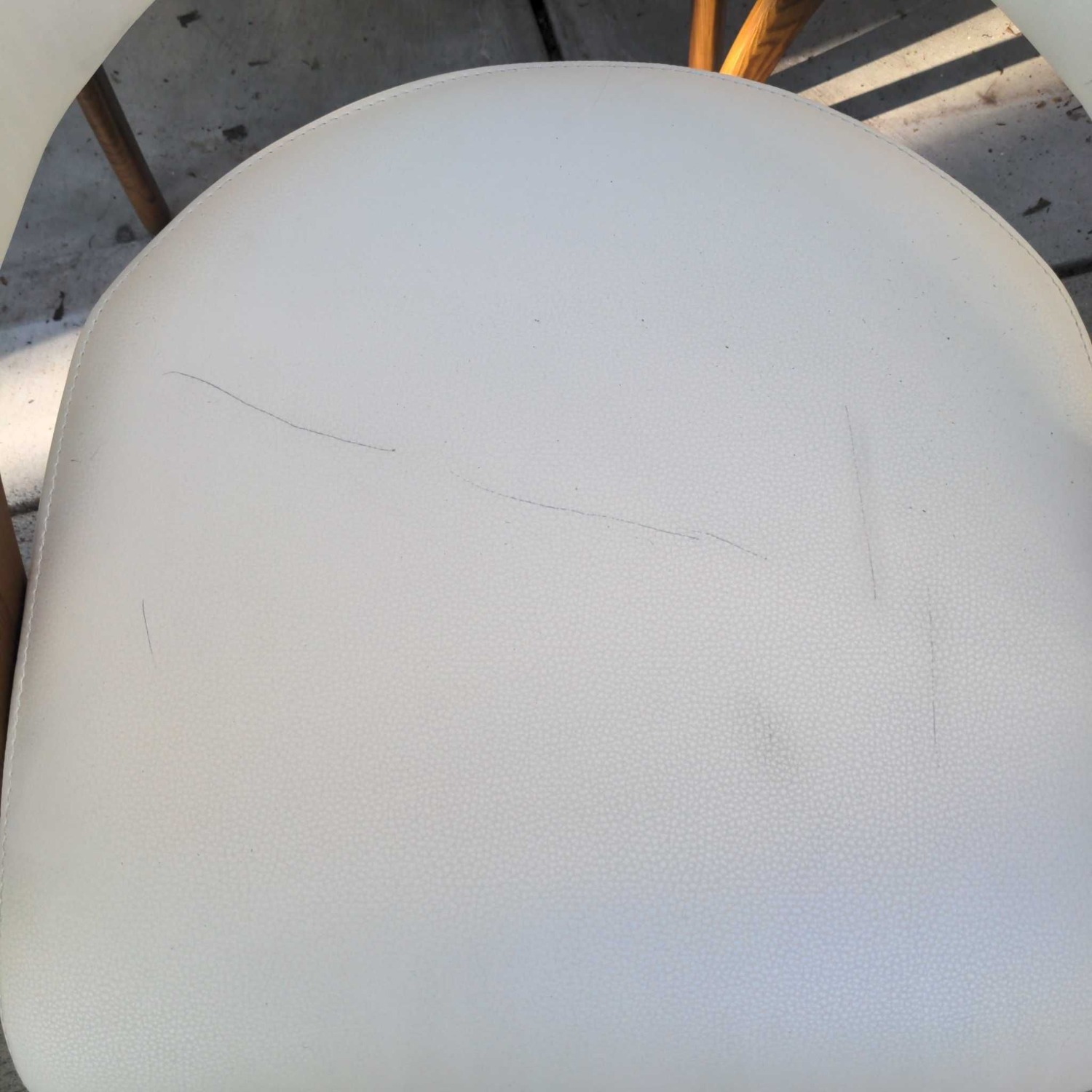 Lucas Mid-Century Cream & Walnut Dining Chair	 - image-3