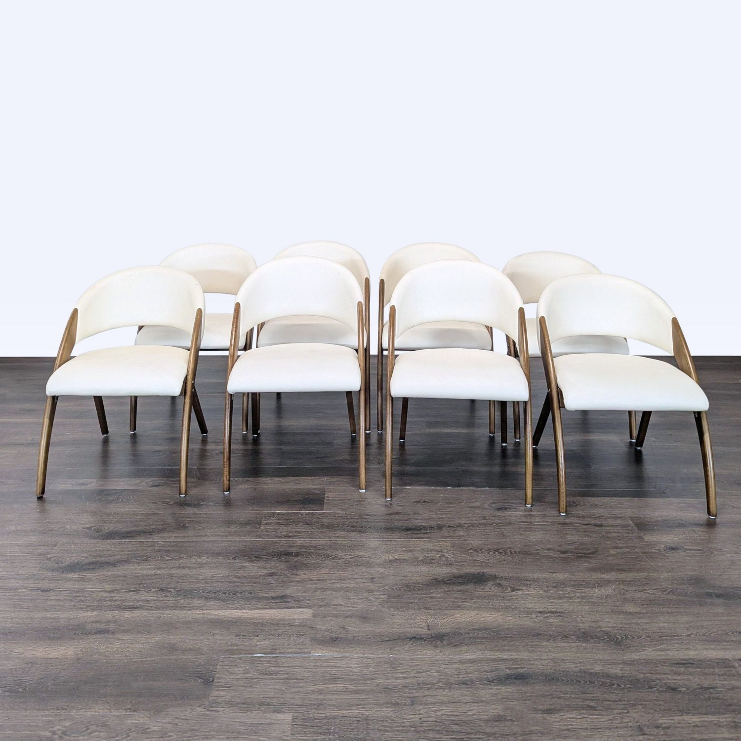 Lucas Mid-Century Cream & Walnut Dining Chair	 - image-15