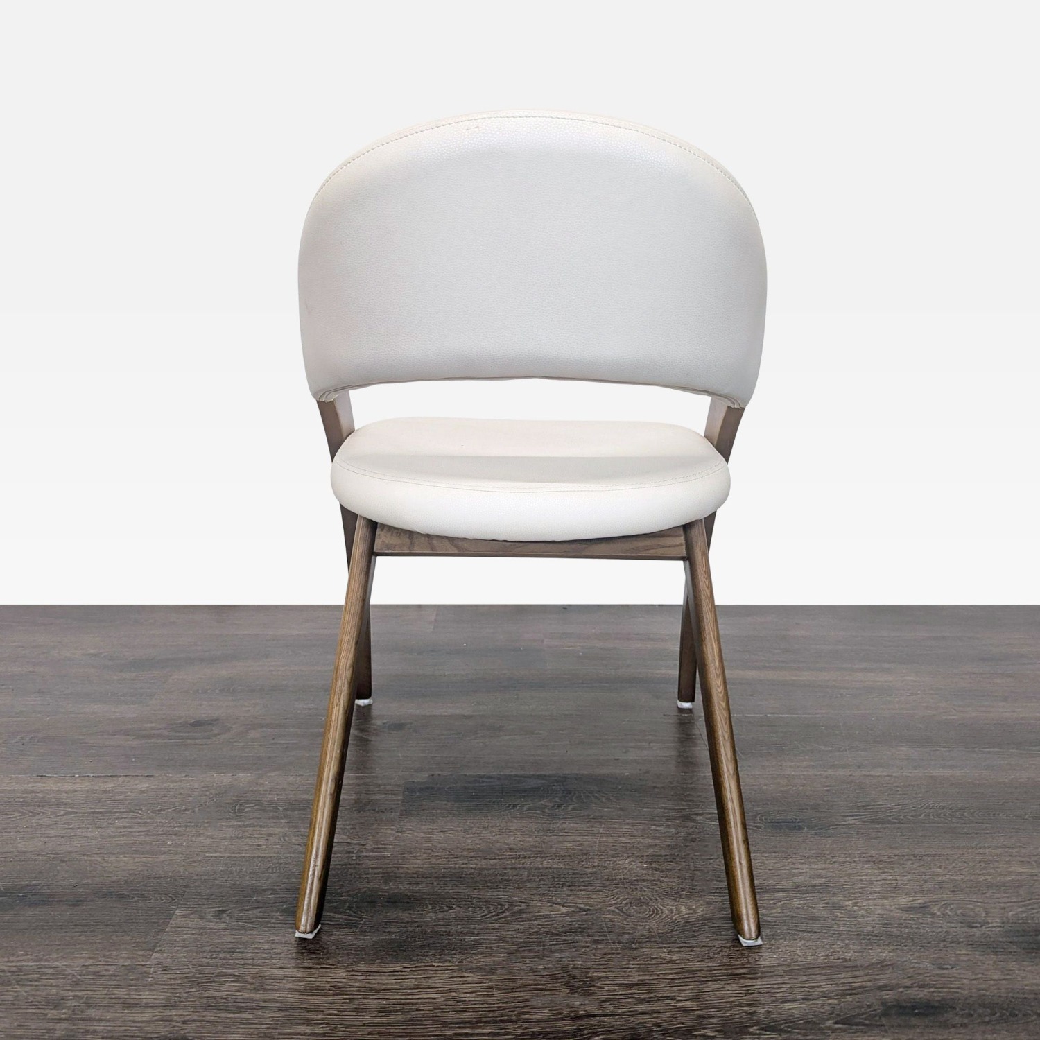 Lucas Mid-Century Cream & Walnut Dining Chair	 - image-6