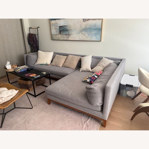 Used Interior Define Jasper Grey Sectional Sofa  for sale on AptDeco