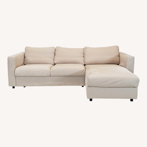 Used IKEA Finnala Modern Beige L-Shaped Sectional for sale on AptDeco