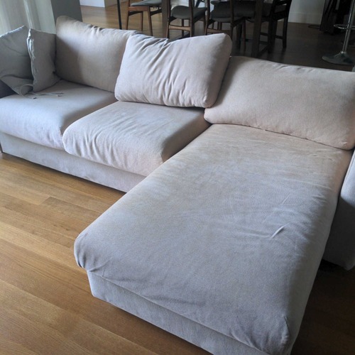 Used IKEA Finnala Modern Beige L-Shaped Sectional for sale on AptDeco
