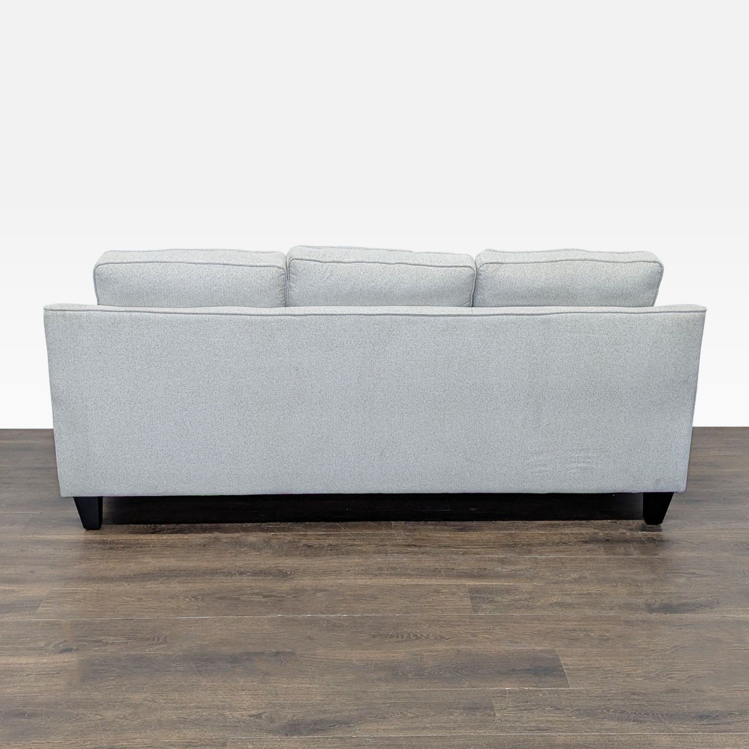 Living Spaces 3-Seat Light Gray Sofa - image-6
