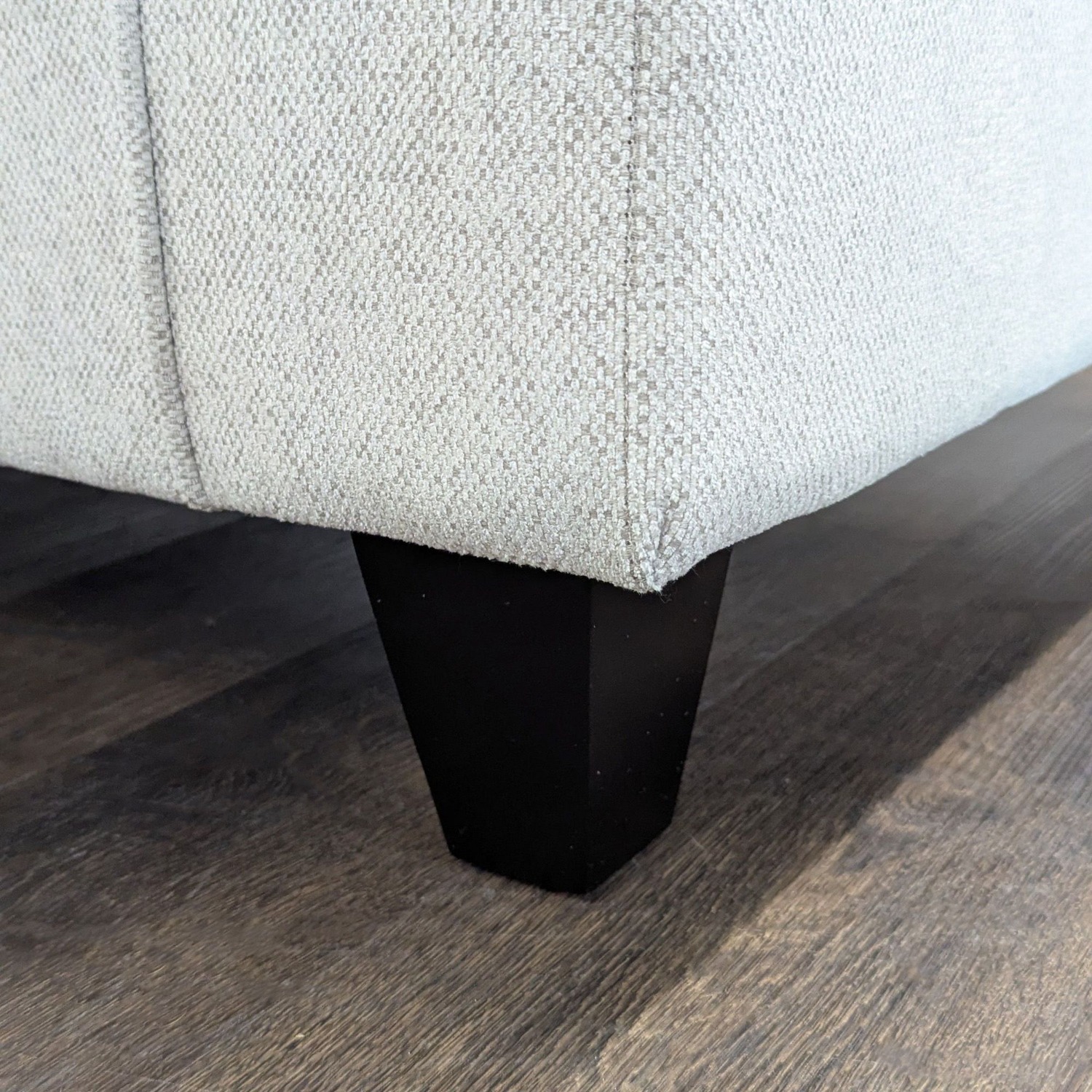 Living Spaces 3-Seat Light Gray Sofa - image-2