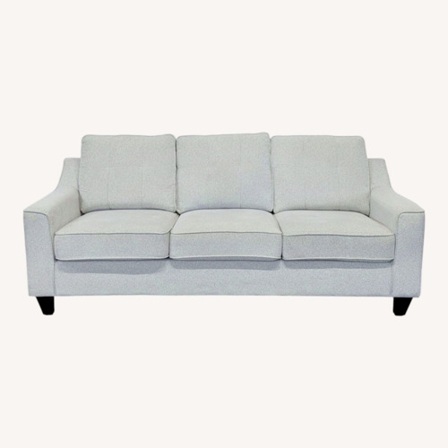 Used Living Spaces 3-Seat Light Gray Sofa for sale on AptDeco