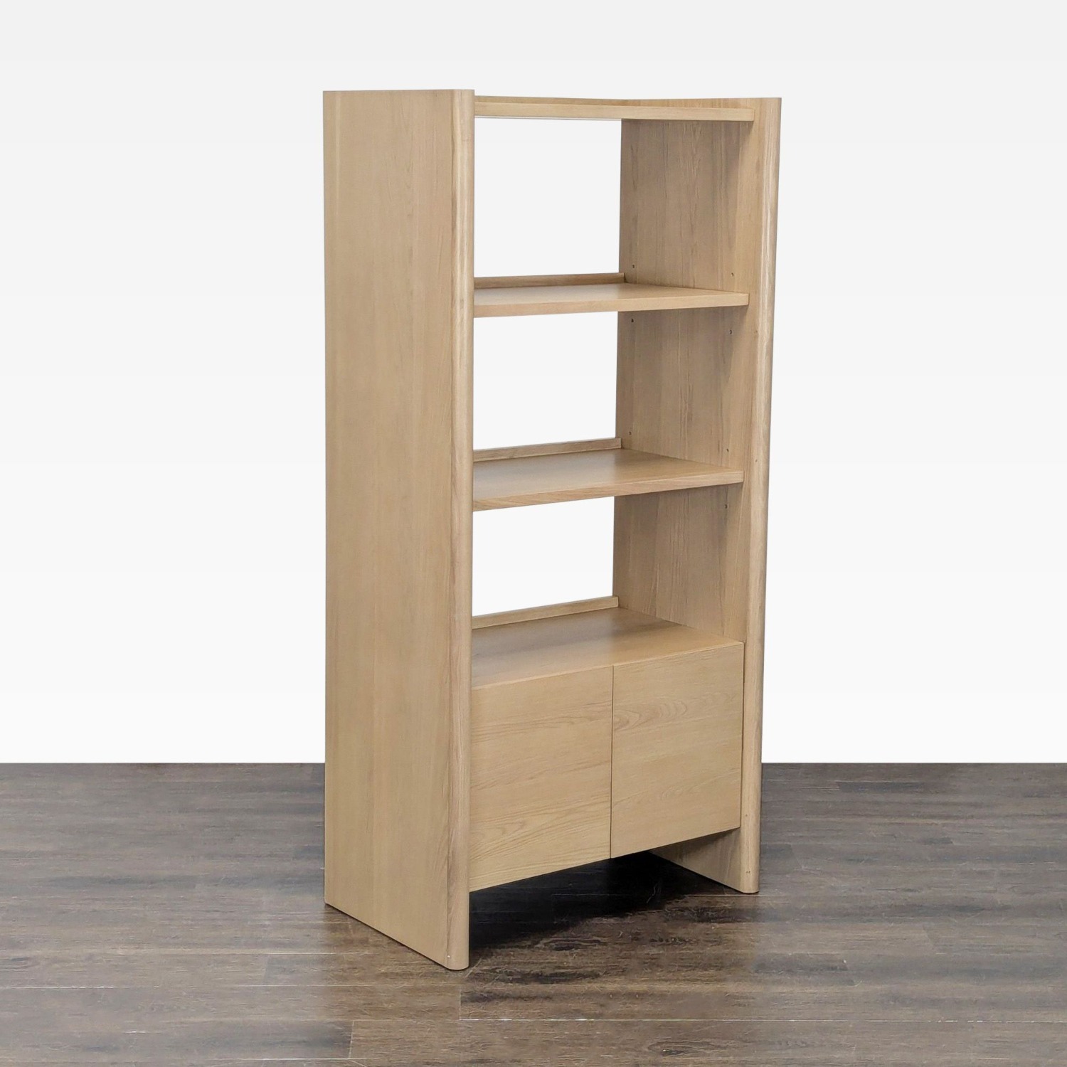 Article Torme Modern Light Wood Bookshelf with Cabinet - image-6