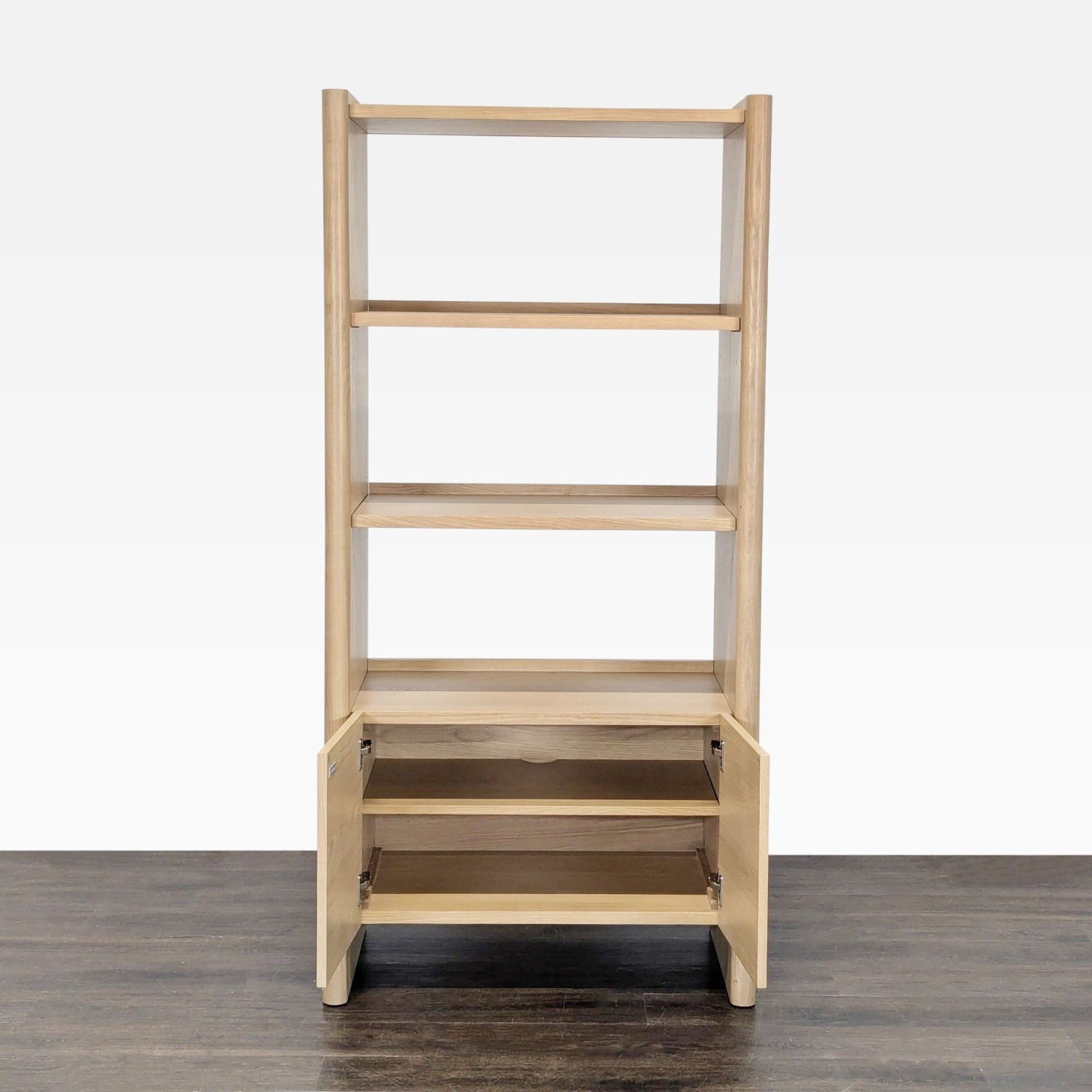 Article Torme Modern Light Wood Bookshelf with Cabinet - image-9