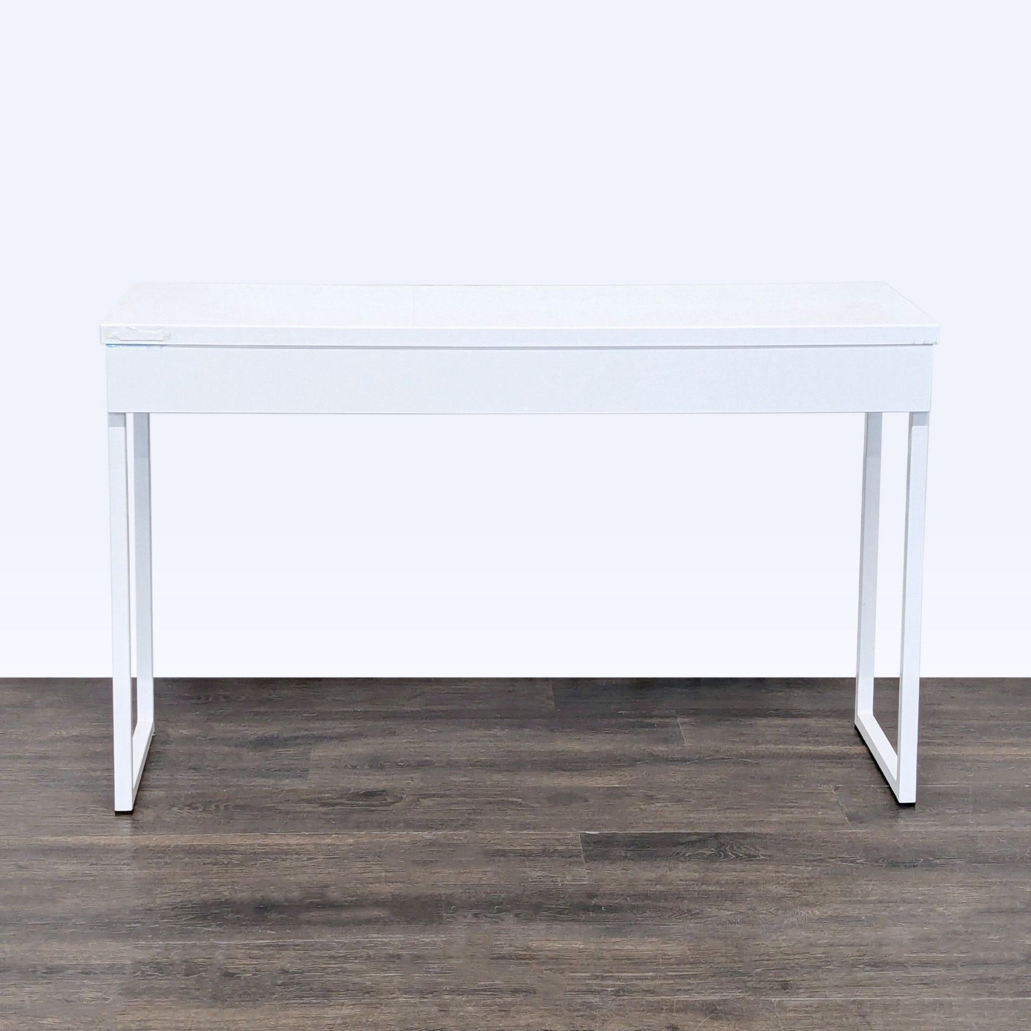 IKEA White Modern Desk with Two Drawers - image-5