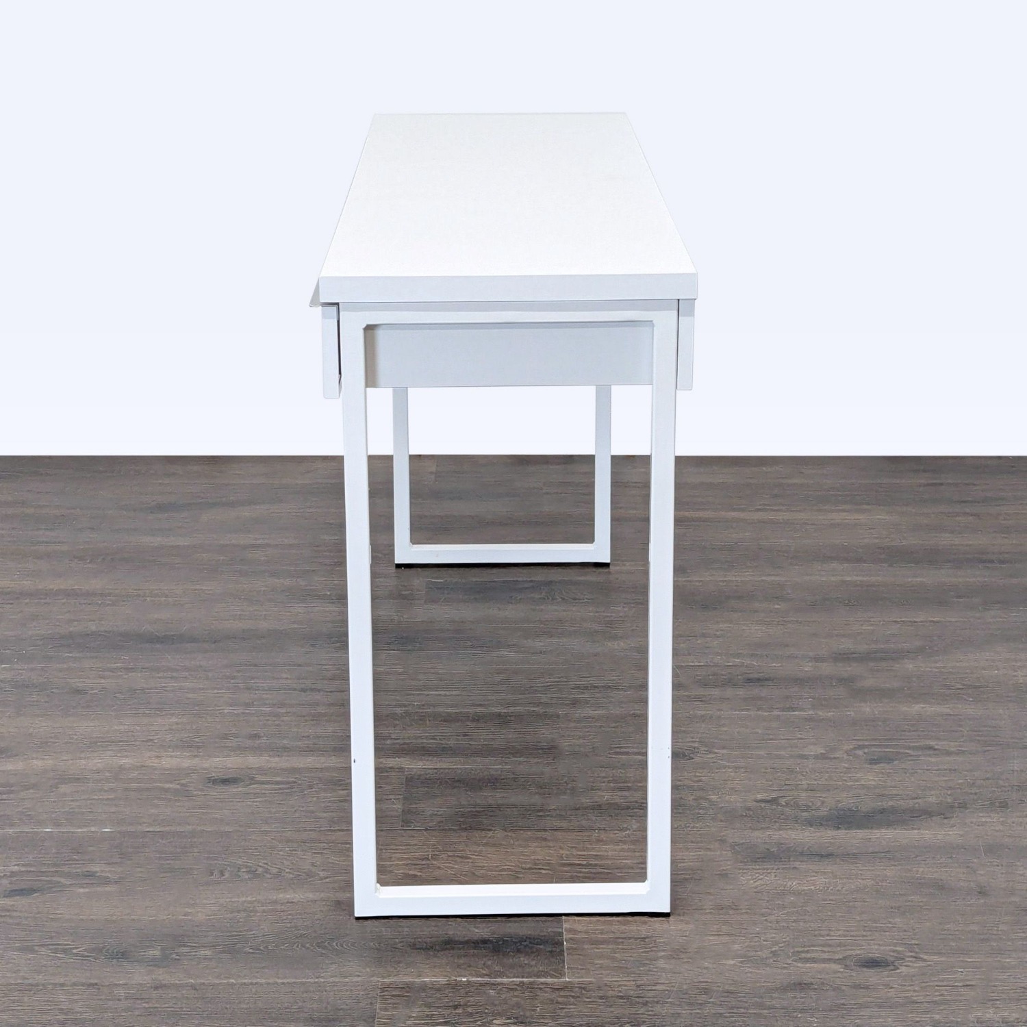 IKEA White Modern Desk with Two Drawers - image-6