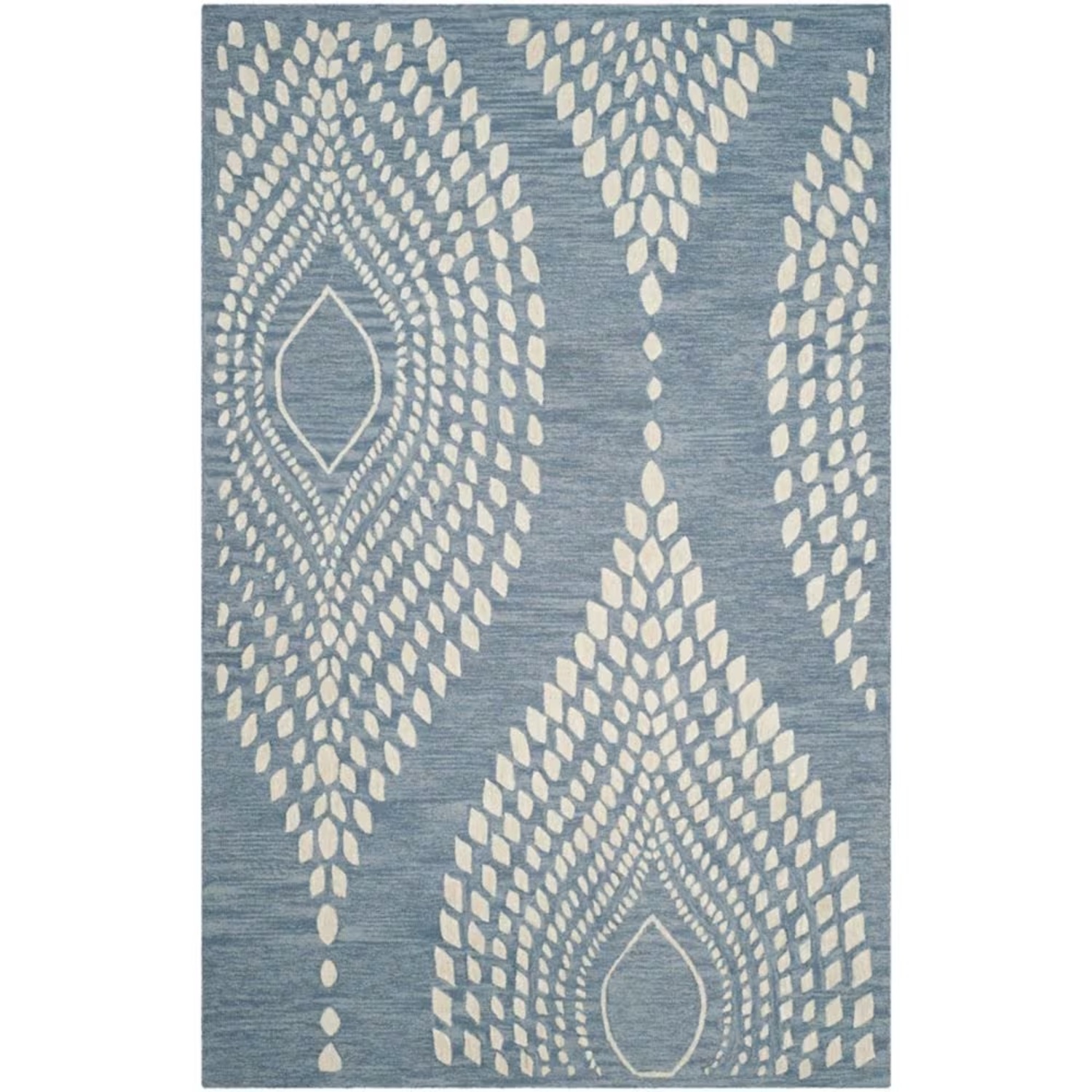 Safavieh Blue & Ivory Textured Modern Rug 8x10 - image-8